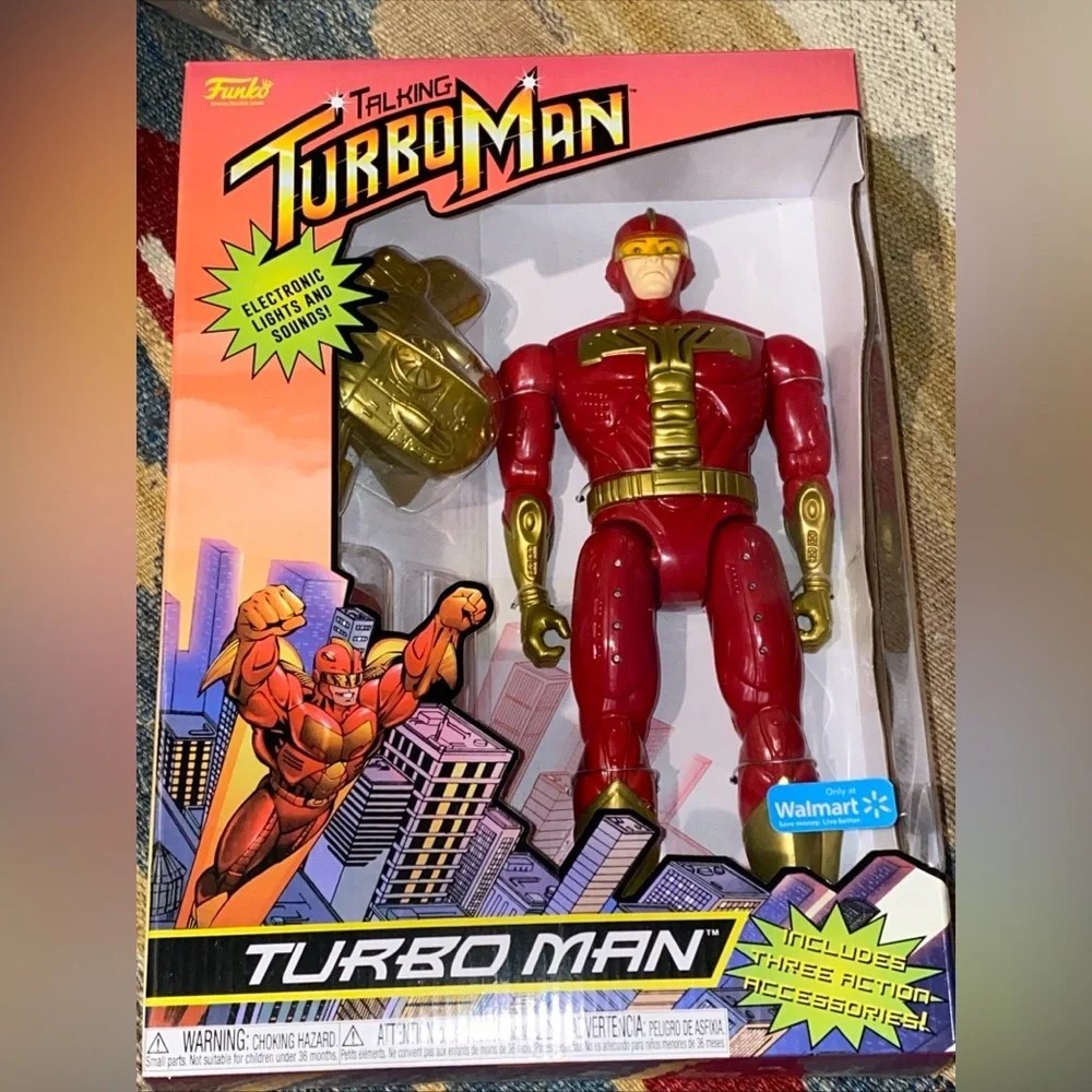 Funko Pop Deluxe 13 1/2in Talking Turbo Man Action Figure (UNOPENED) Movie Toy R
