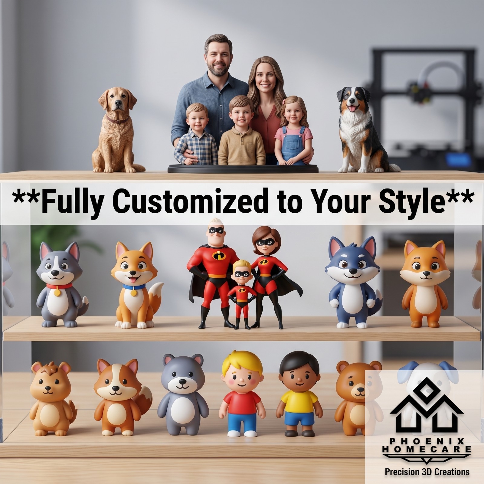 Turn Your Photo Into a 3D Figurine Personalized Couple Gift Statue