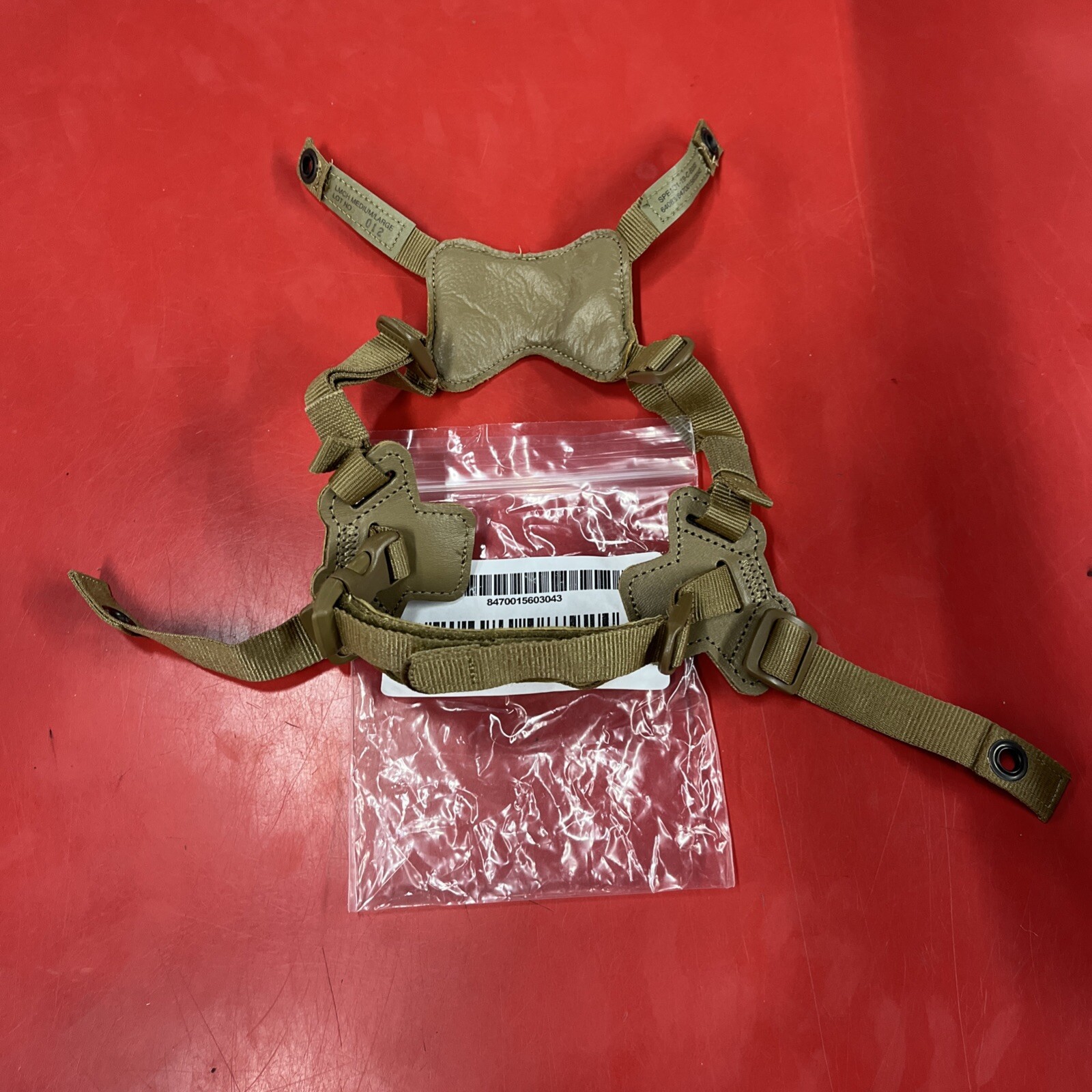 USGI USMC LMW LMCH Chin Strap Medium/Large Coyote Lightweight Marine Helmet