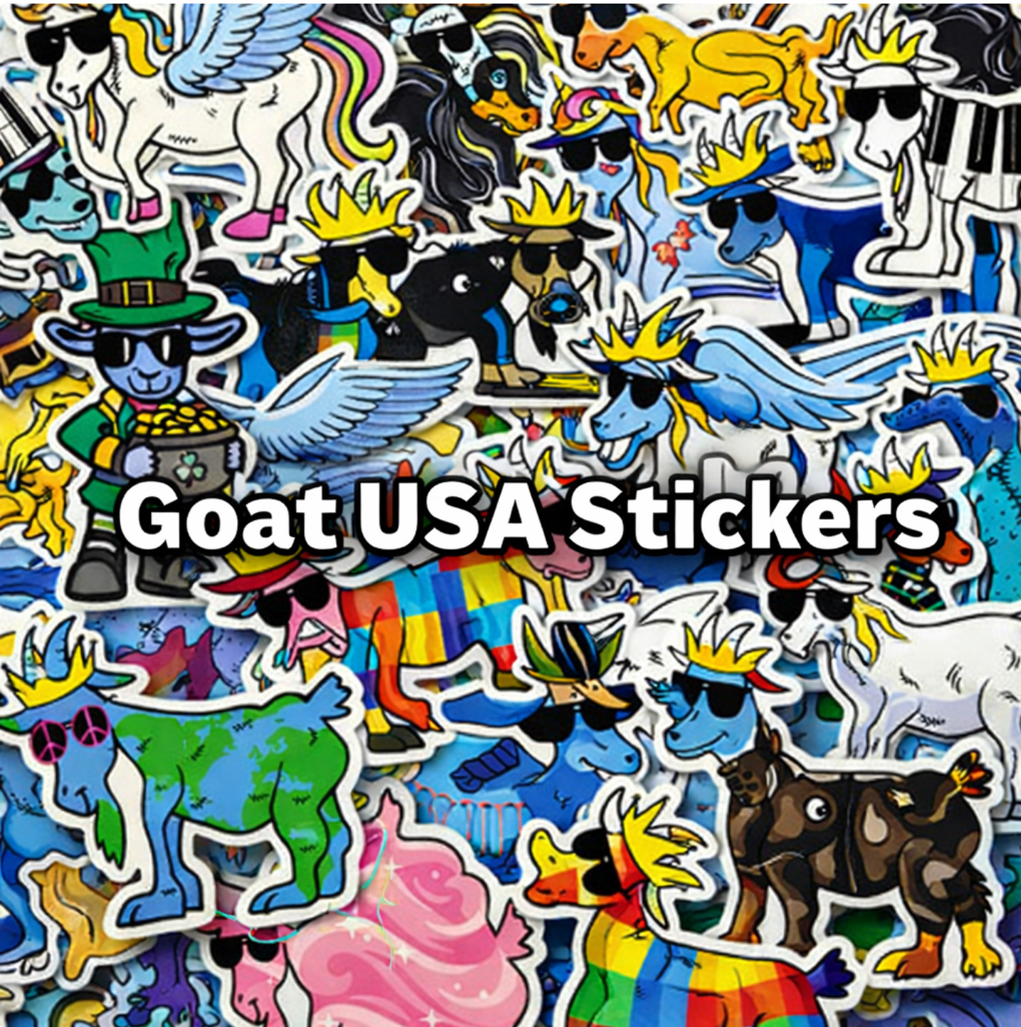 SALE RARE 🚨 ☘️Goat USA Stickers 🐐 Most Under $4″ 🚨☘️Over 195 to choose