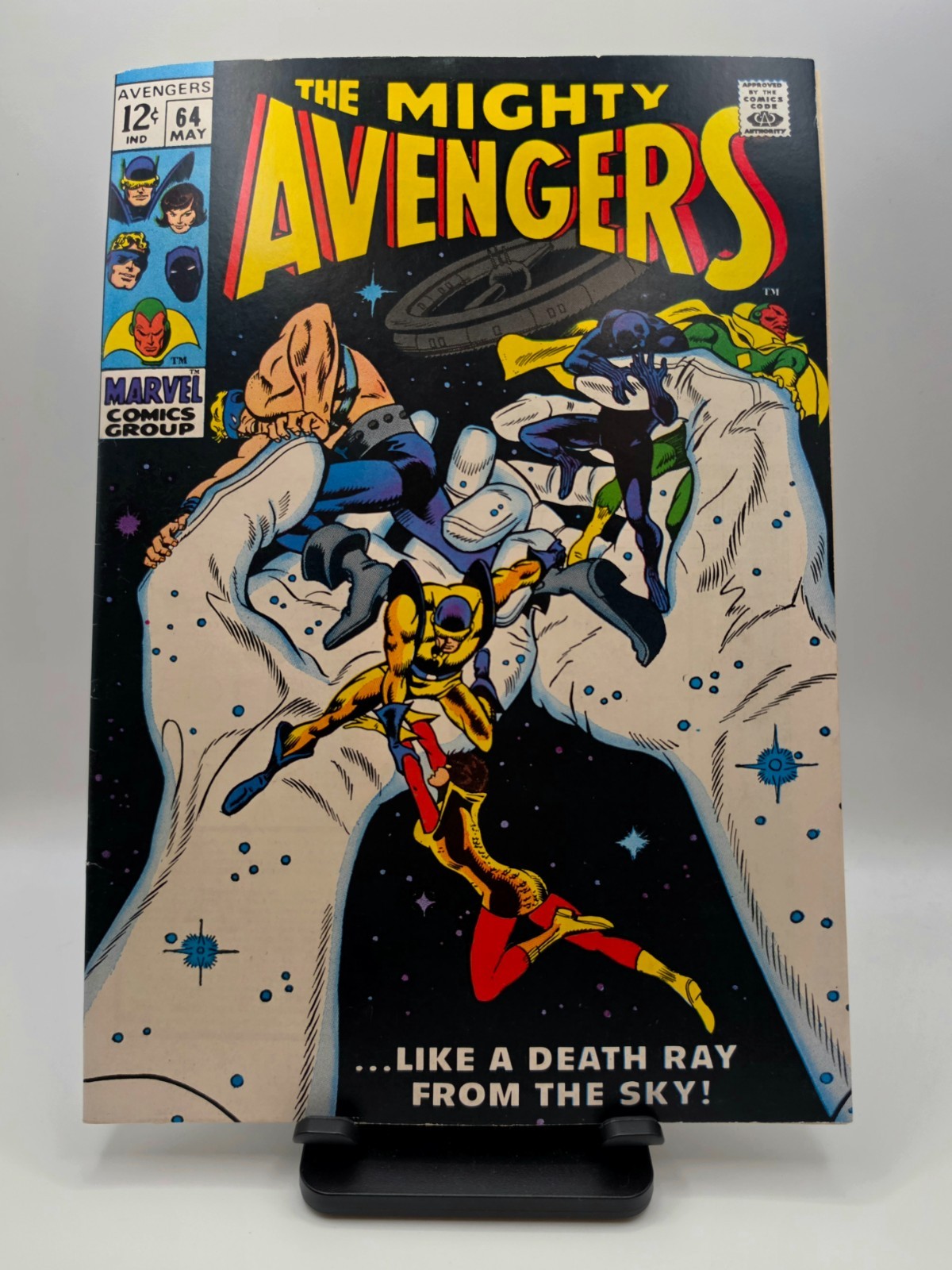 Avengers #64 Marvel 1969 1st App Barney Barton Trick Shot / Sharp Silver Age Key