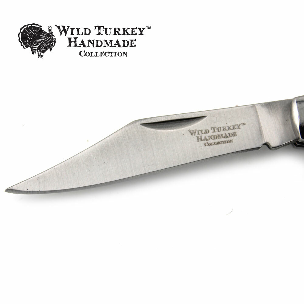 Wild Turkey Handmade Gentleman’s 3 Blade Folding Pocket Collectors Knife EDC