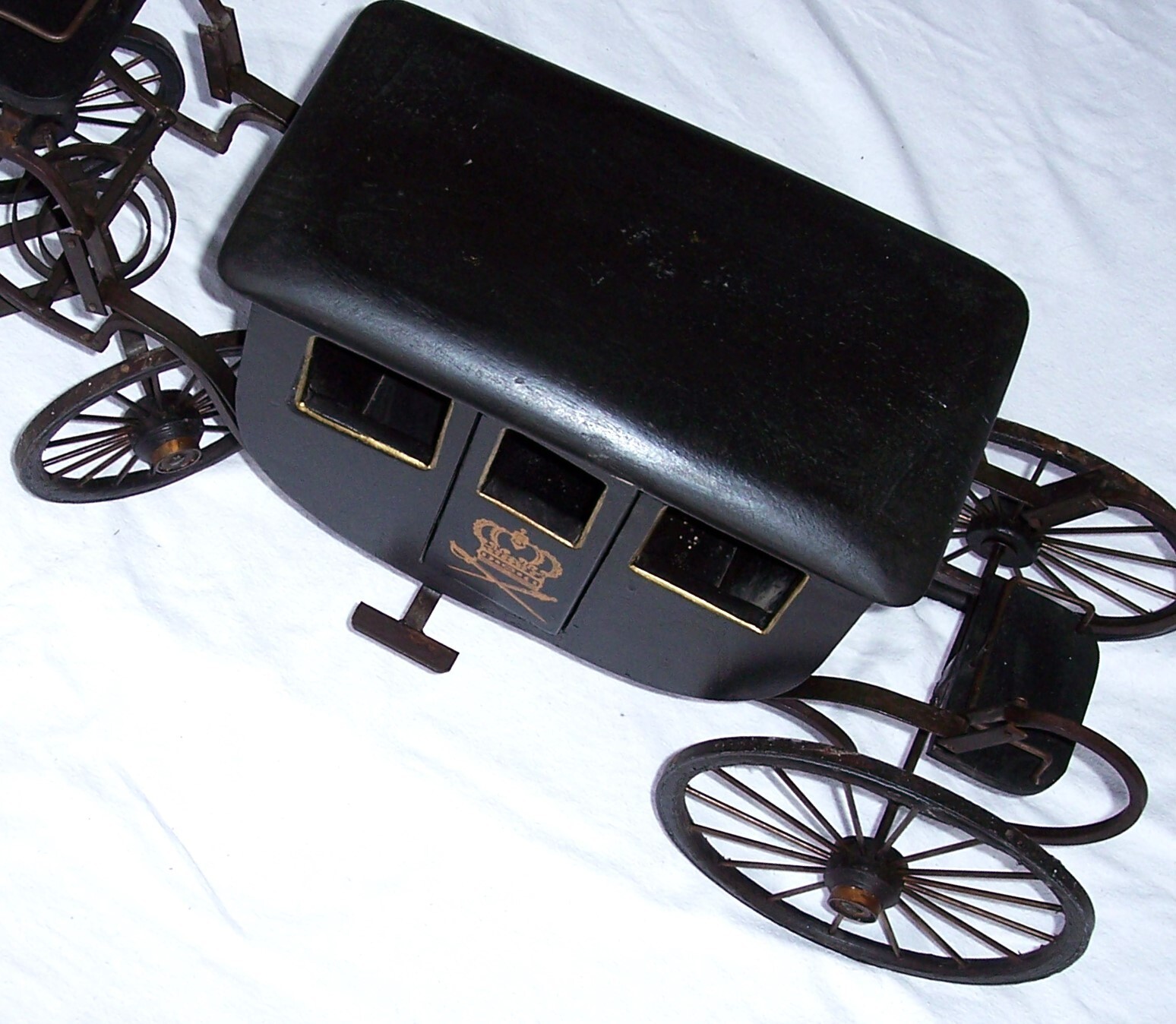 Byers‘ Choice Large Horse Carriage Coach Wood Metal Impressive Collectible!