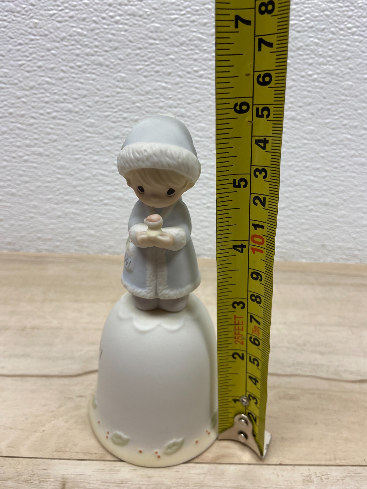 Vtg 1991 Enesco Precious Moments May Your Christmas Be Merry Porcelain Bell