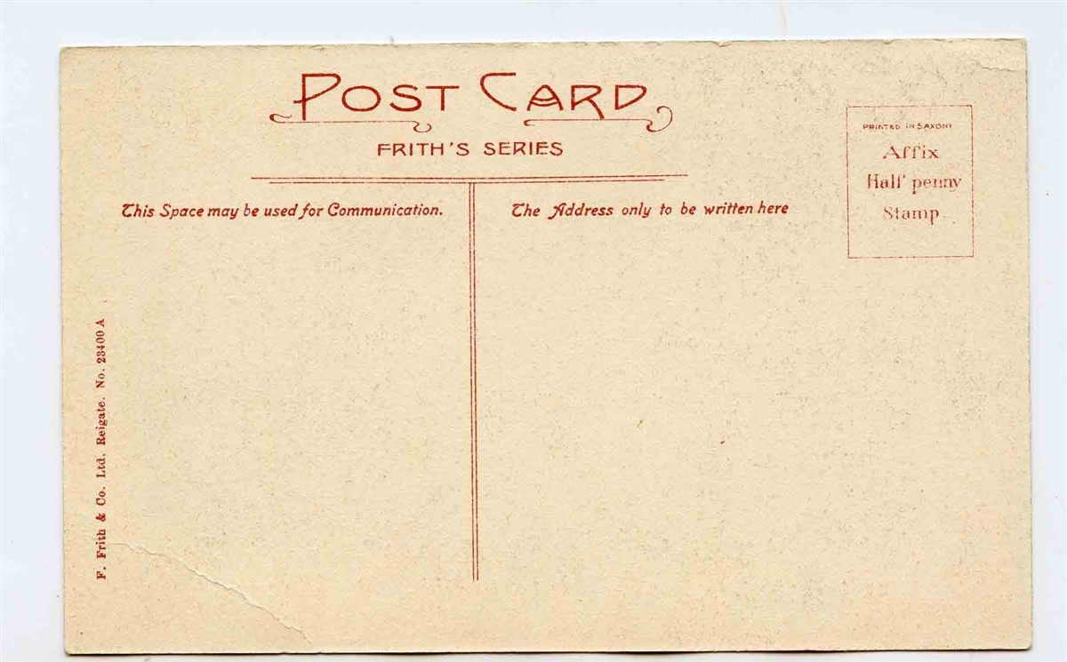 Castle Rock Sunset Postcard 1926 Lynton United Kingdom