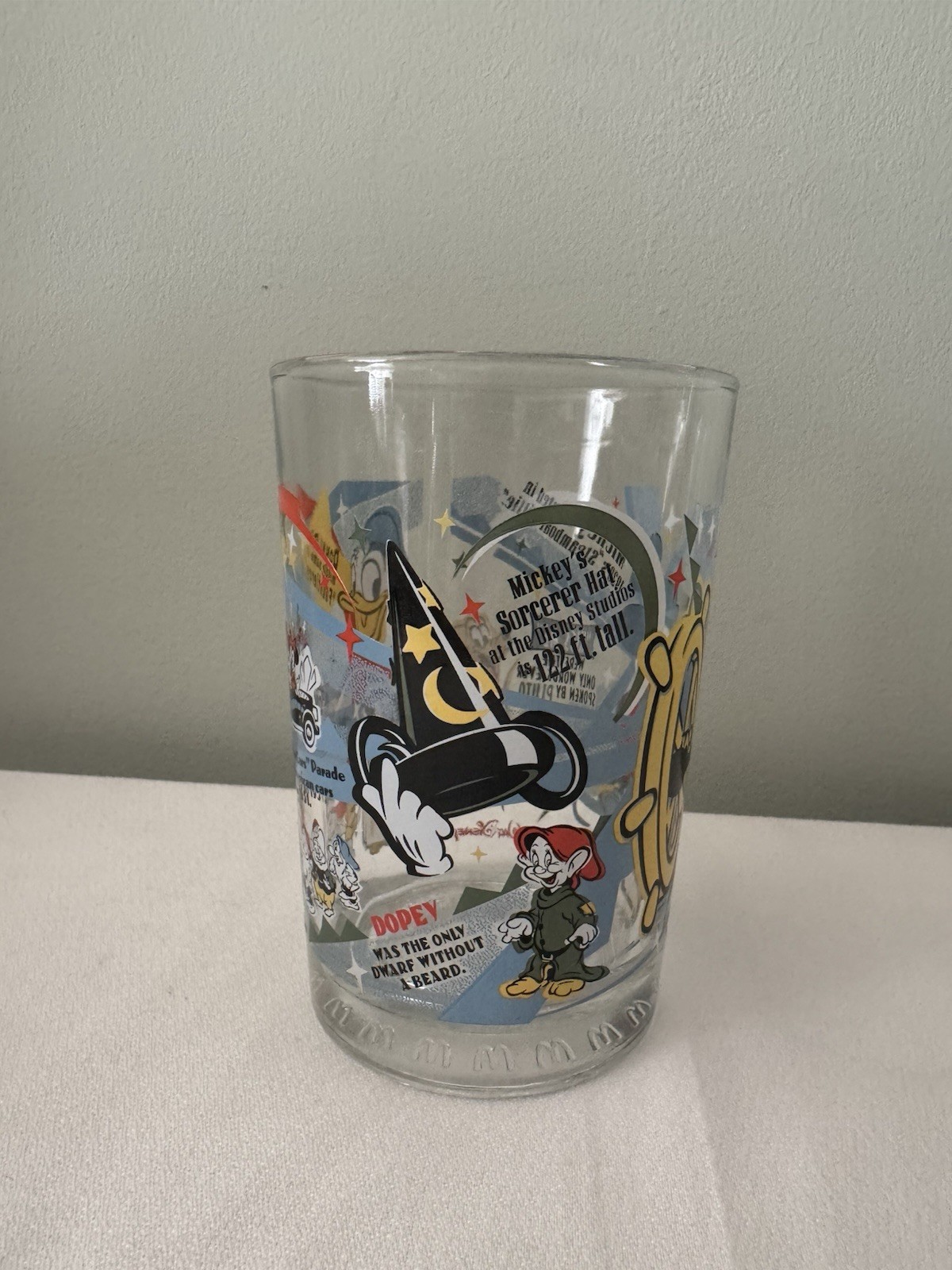 McDonalds Disney 100 Years of Magic Glasses Set of 3 Mickey Pinocchio Goofy