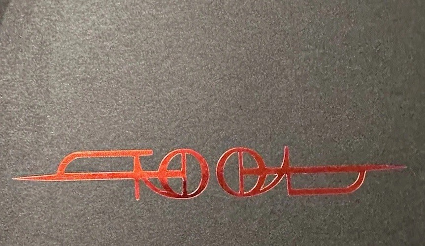 New TOOL Logo Shiny Red Foil Permanent Decal Sticker Vinyl Handmade 4”