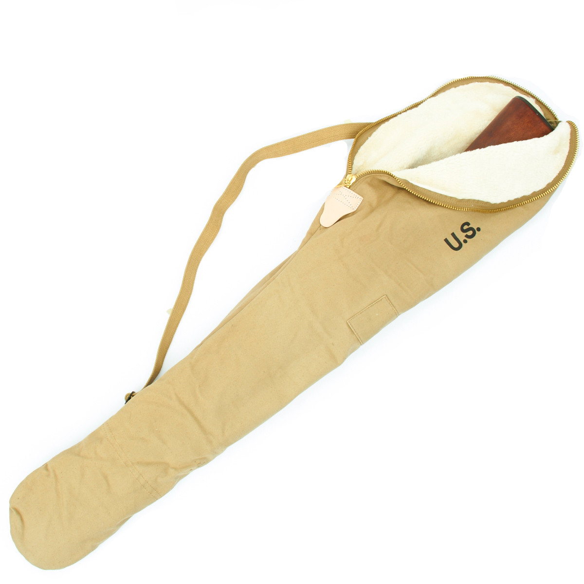 U.S. WWII Fleece Lined M1 Garand Case with Carry Strap – Marked U.S.