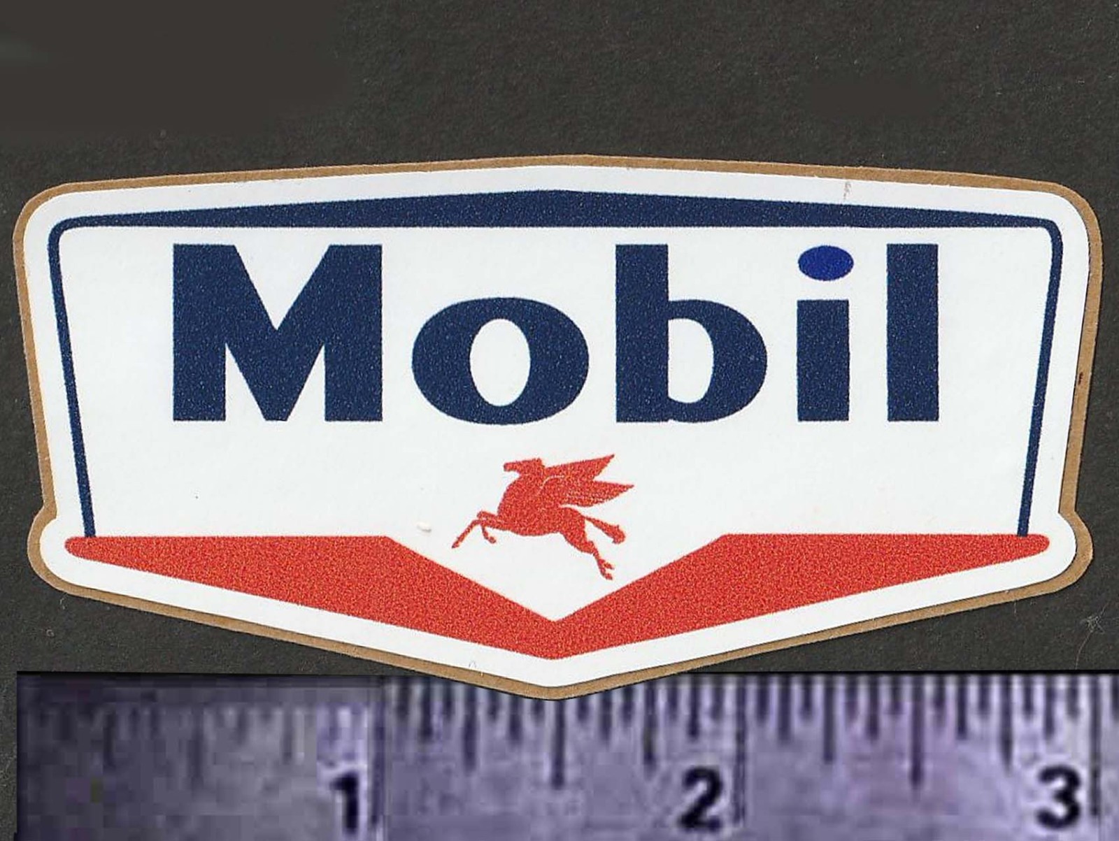 MOBIL Oil Company Gas Station – Original Vintage 70’s 80’s Racing Decal/Sticker
