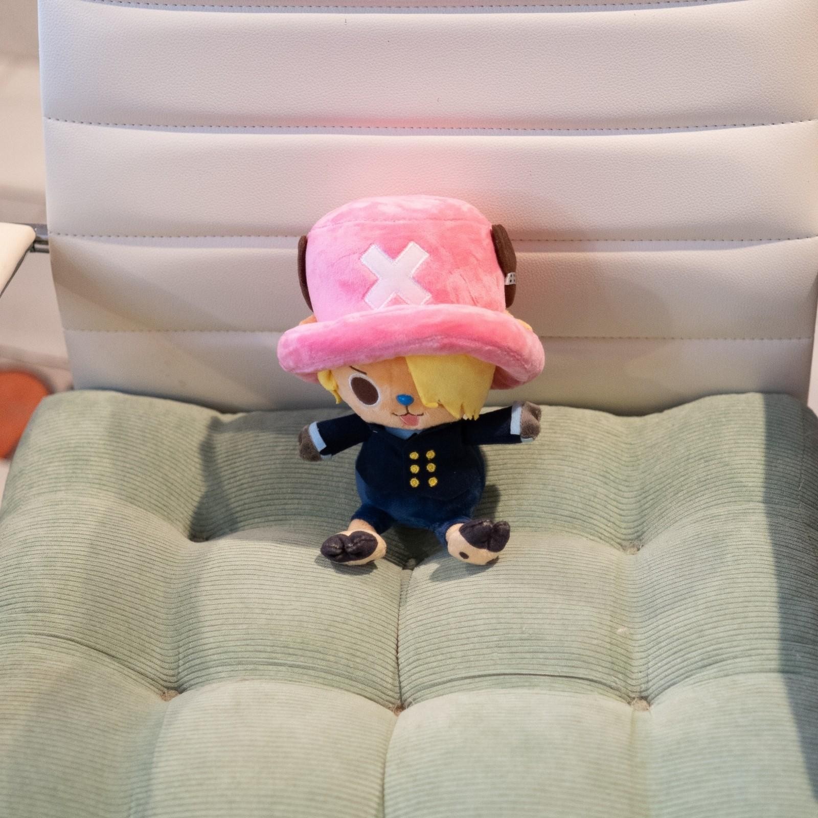 One Piece Tony Tony Chopper Sanji Cosplay Plush Toy 9″ Pink Hat Anime Plushie