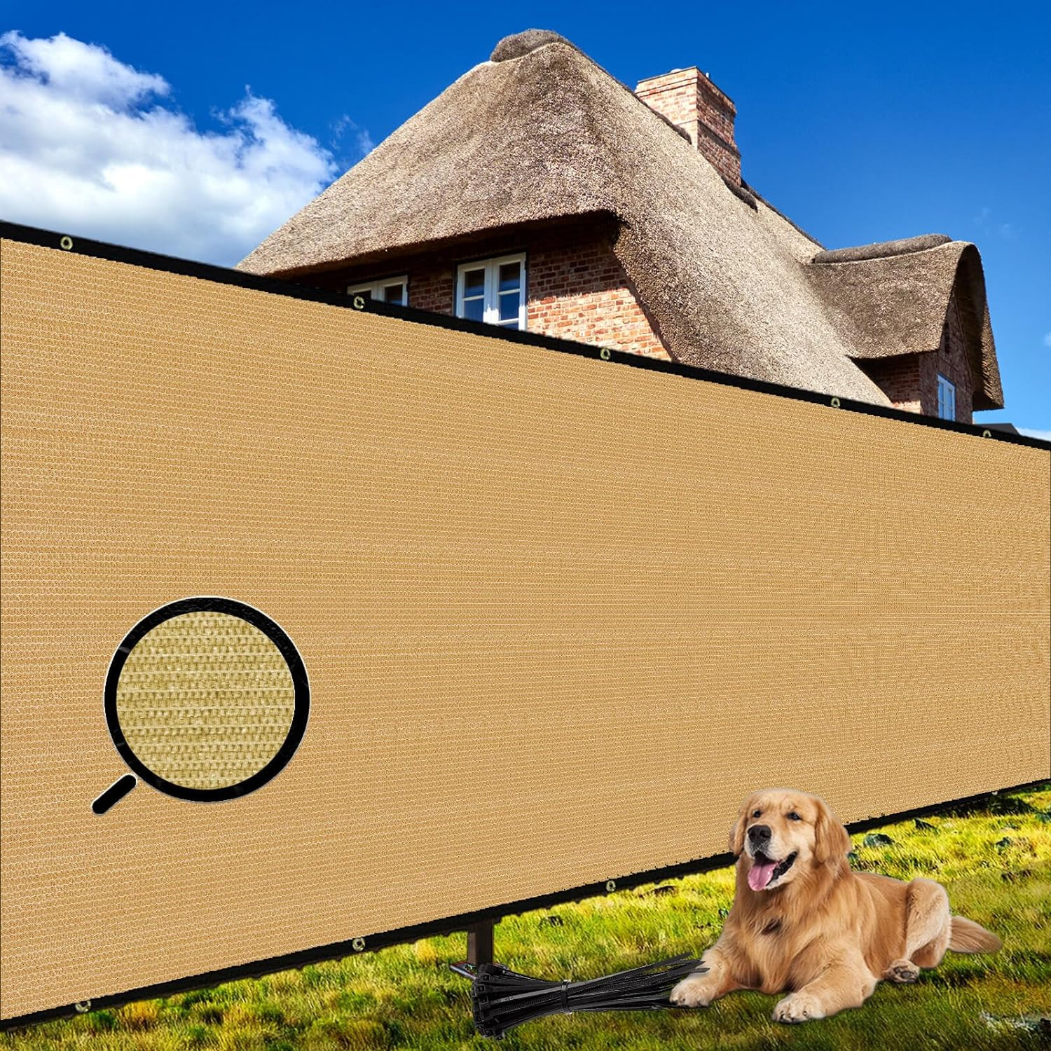 4′ X 50′ Fence Privacy Screen Heavy Duty 170 GSM Fencing Mesh Shade Net Cover fo