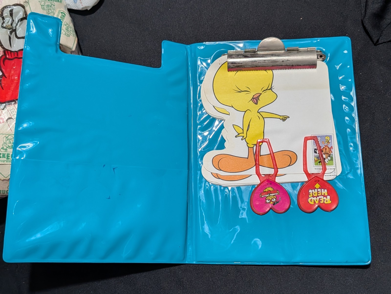 Huge 90s Vintage Chuck E Cheese Lot of Game Tickets Bag Full Plus Notepad & Bag