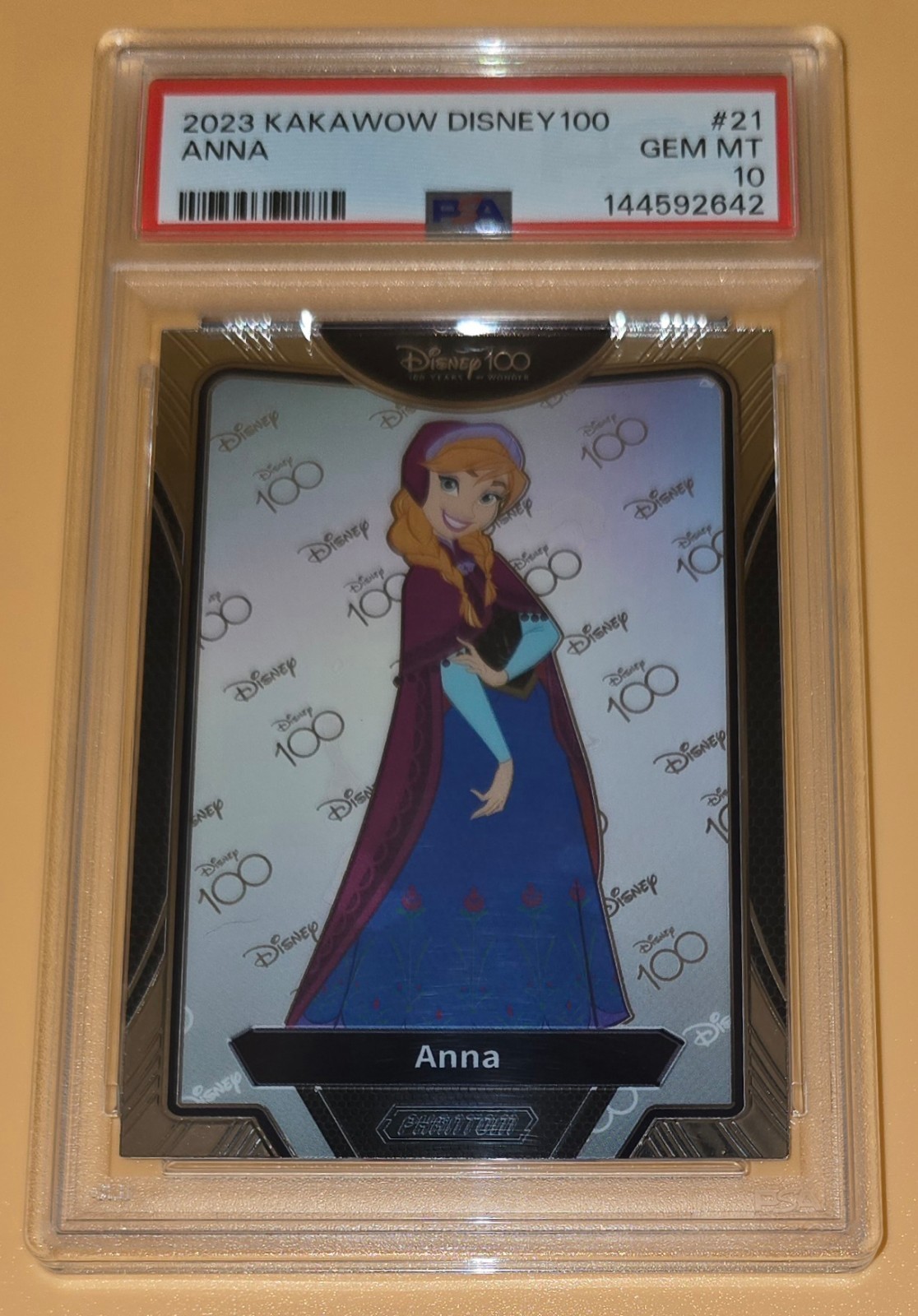 Anna from Frozen PSA 10 2023 Kakawow Phantom Disney 100 Years Anniversary Card