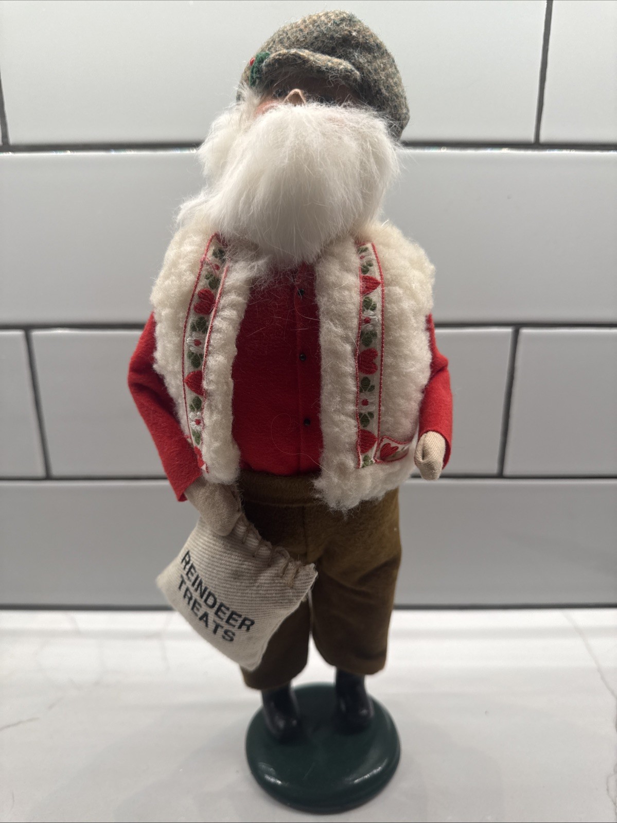 BYERS CHOICE CAROLER SANTA REINDEER TREATS 1997