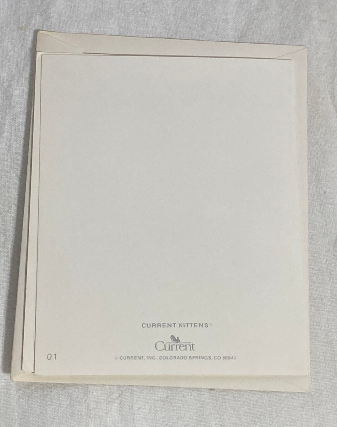Vntg Current Kittens All Occasions Cat Butterfly Blank Inside Greeting Card