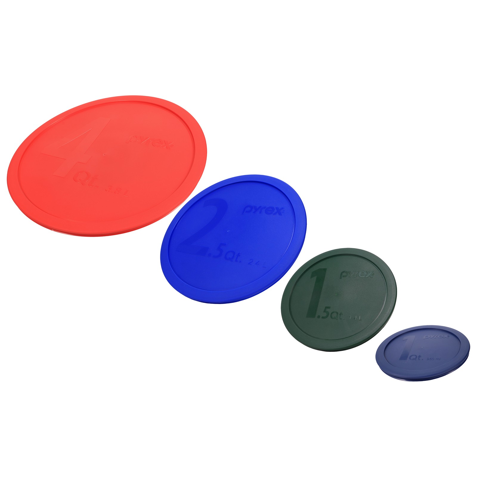 Pyrex 326-PC, 325-PC, 323-PC, and 322-PC Round Plastic Replacement Lids