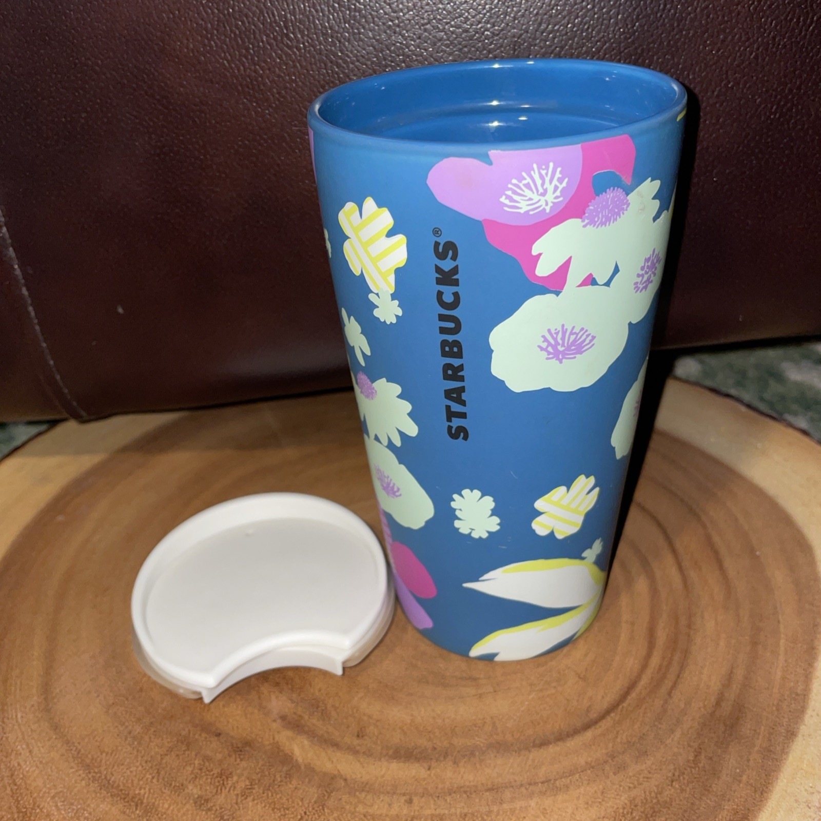 Starbucks 2022 Floral Matte Soft Ceramic Coffee Tumbler with Lid Travel Mug
