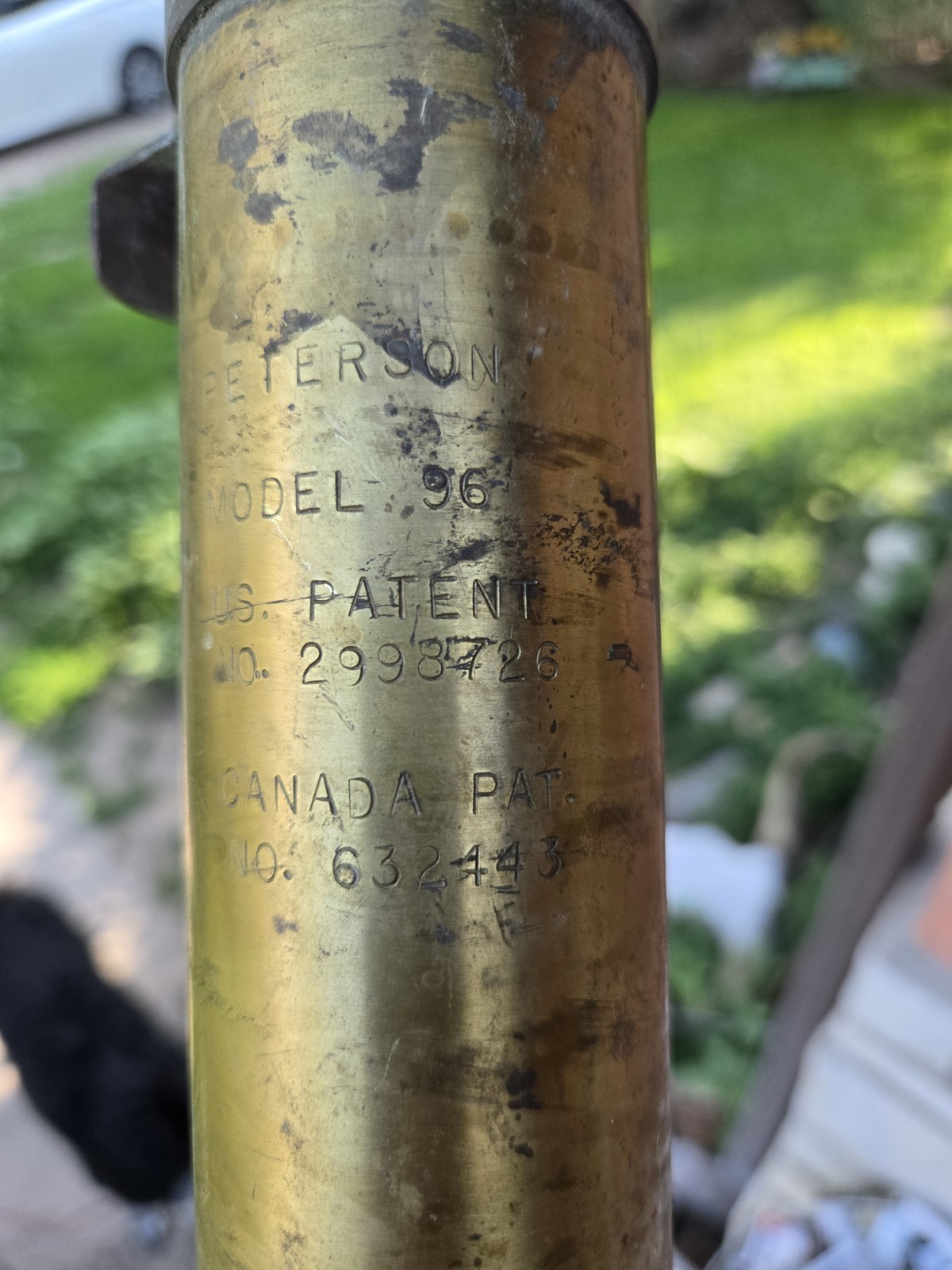 Peterson Model 96 Brass Fuel Storage Tank Sampler