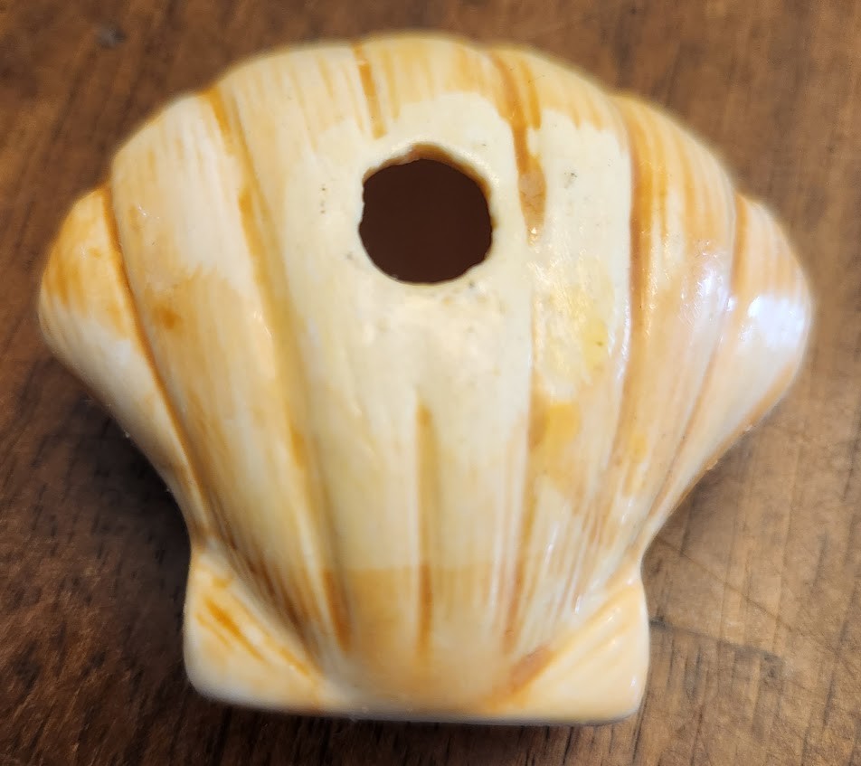 Painted Sea Shells 2 to 3 Inches Ceramic Ocean Beach Decor Set Of 8 with Crate B
