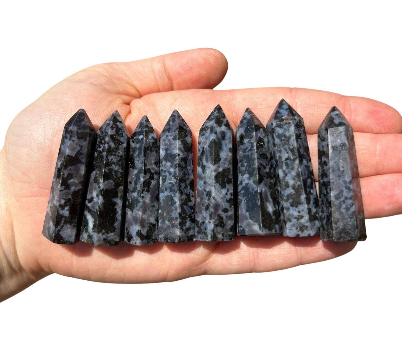 Indigo Gabbro Point (Mystic Merlinite), Natural Indigo Gabbro from Madagascar