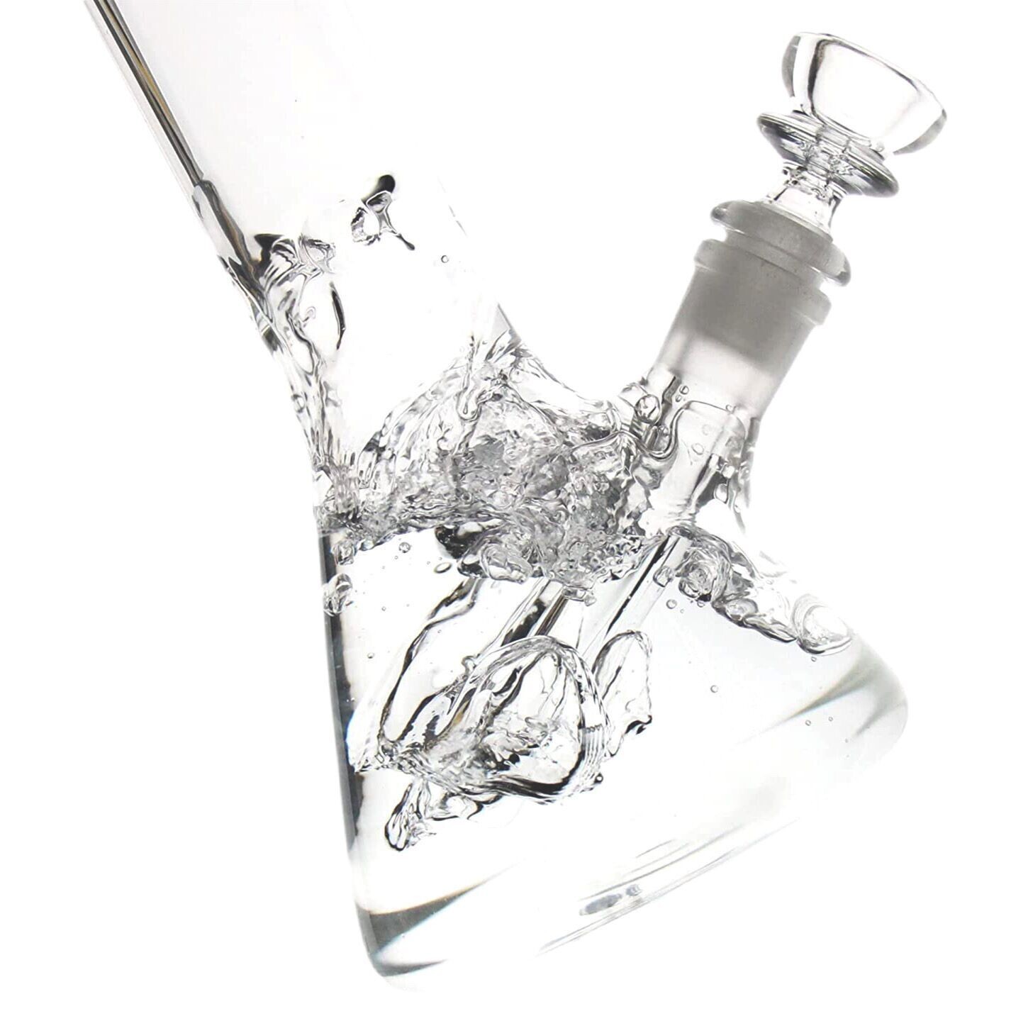 16in Heavy 6mm Thick Glass Bong Smoking Hookah Water Pipe 14mm Bowl Beaker