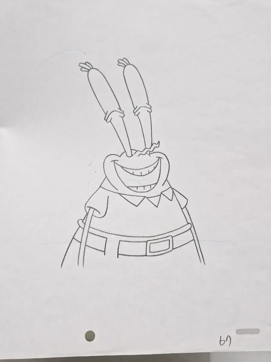 RARE SpongeBob Season 1 Original Production Cel & Sketches Lot + Storyboard