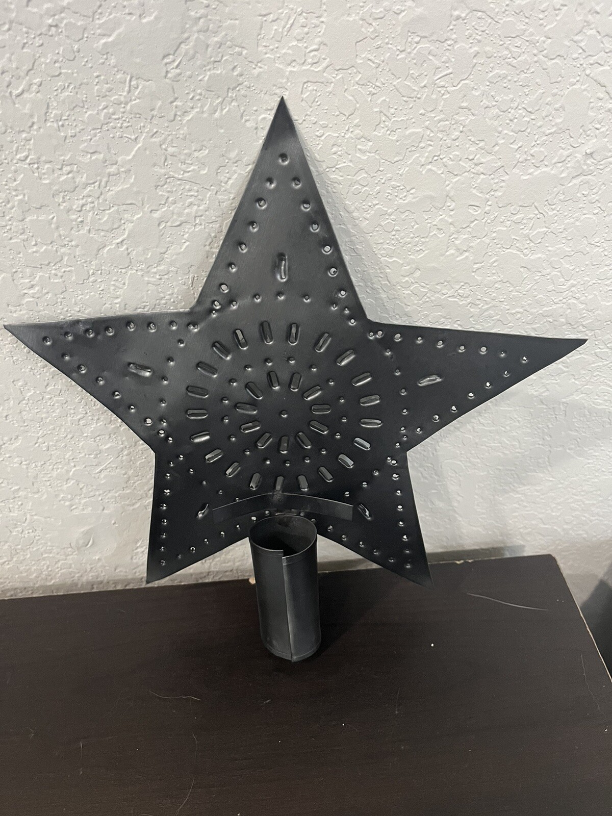 CWI Gifts Tin Star Tree Topper, Large 9.5 in