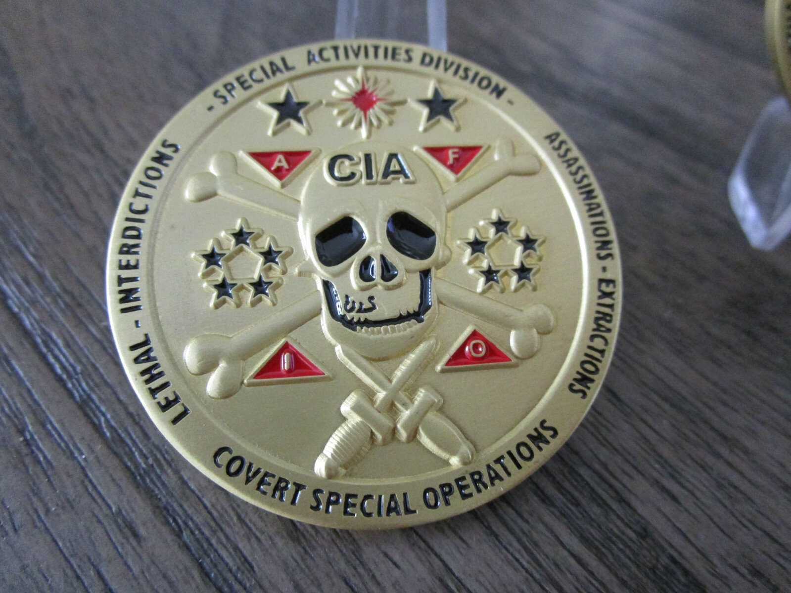 CIA Covert Special Operations Clandestine Service Lethal HUMINT Challenge Coin