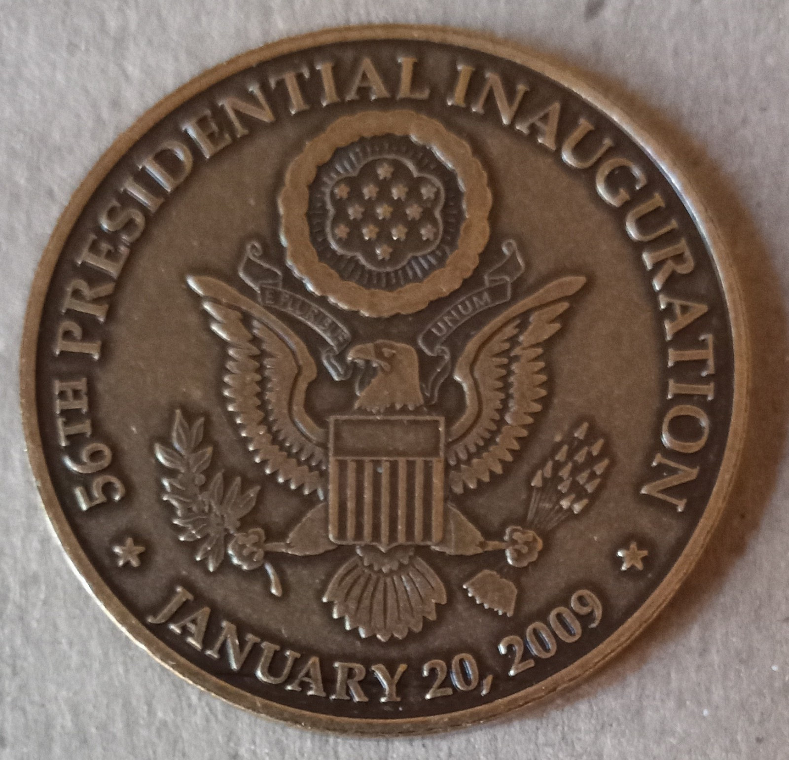 Barack Obama 44th President Of The United States Inauguration Jan 20, 2009 Coin