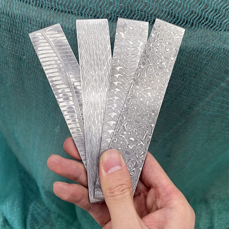 Damascus VG10 Sandwich Steel Billet Blanks Knife Making Material Heat Treated