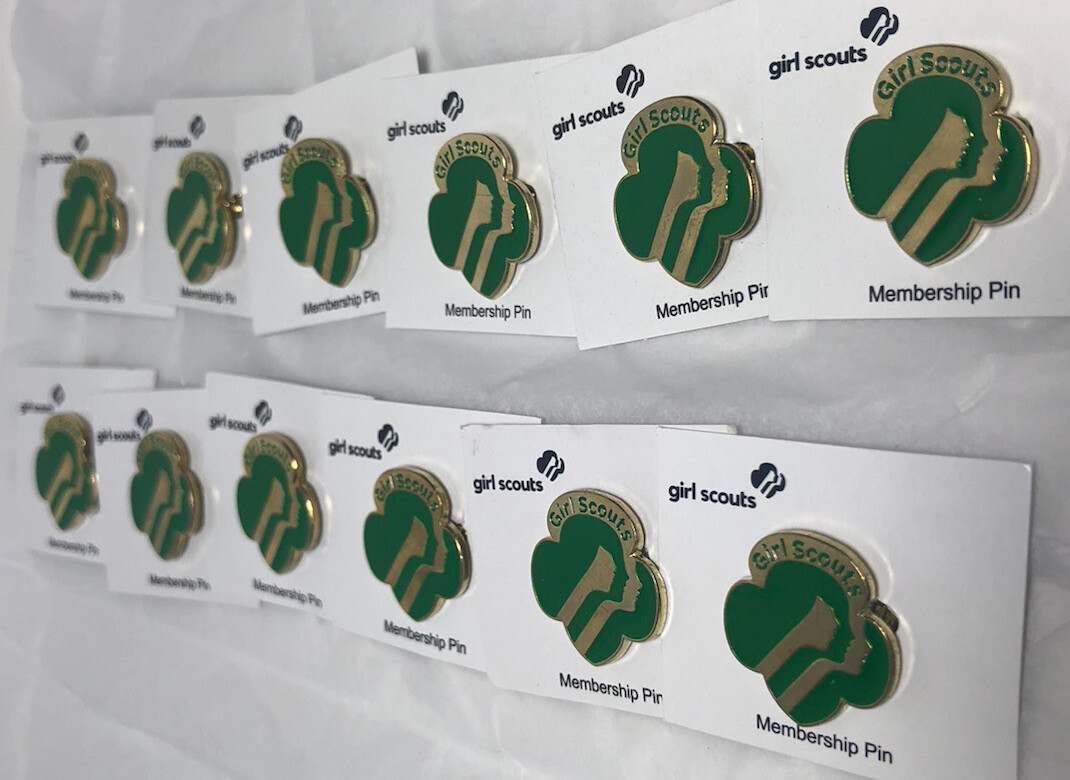 Official Girl Scout Membership Pin Contemporary (2022) – Lot Of 12