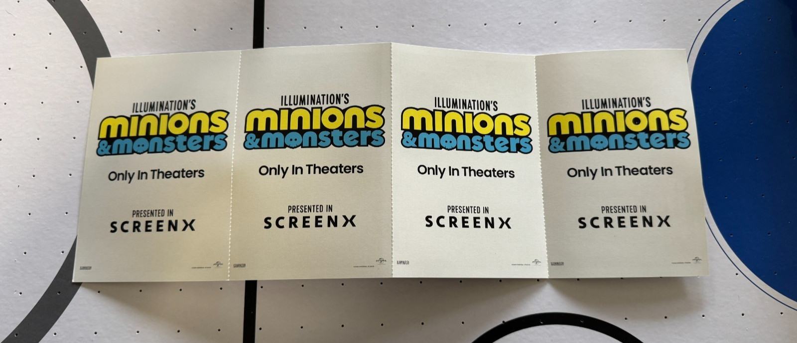Minions & Monsters NEW 4-Card Postcard Set | RegalTheaters Limited Edition