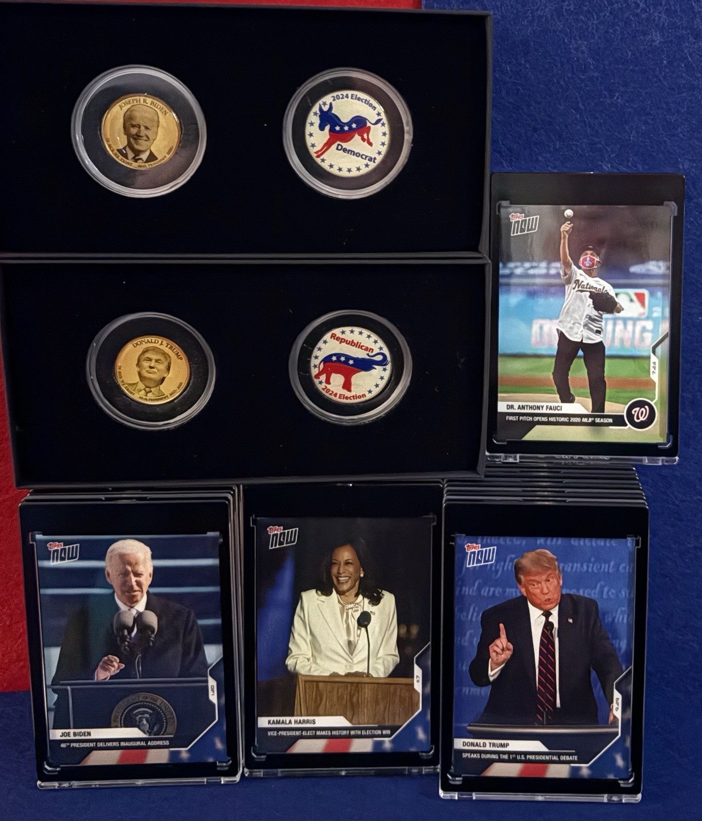 2020 TOPPS NOW COMPLETE PRESIDENTIAL ELECTION 21 CARD SET (+EXTRAS) FREE SHIP