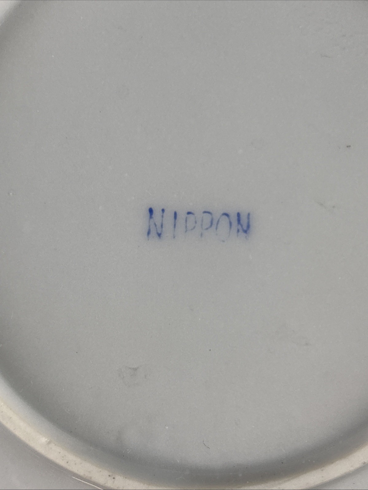 Antique Pre-1922 Nippon Hand Painted Porcelain Saucer White with Pink Roses