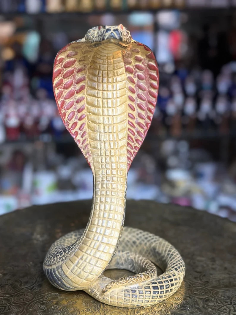 Authentic Ancient Egyptian Antiques Cobra Statue Of Protection Goddess Egypt BC