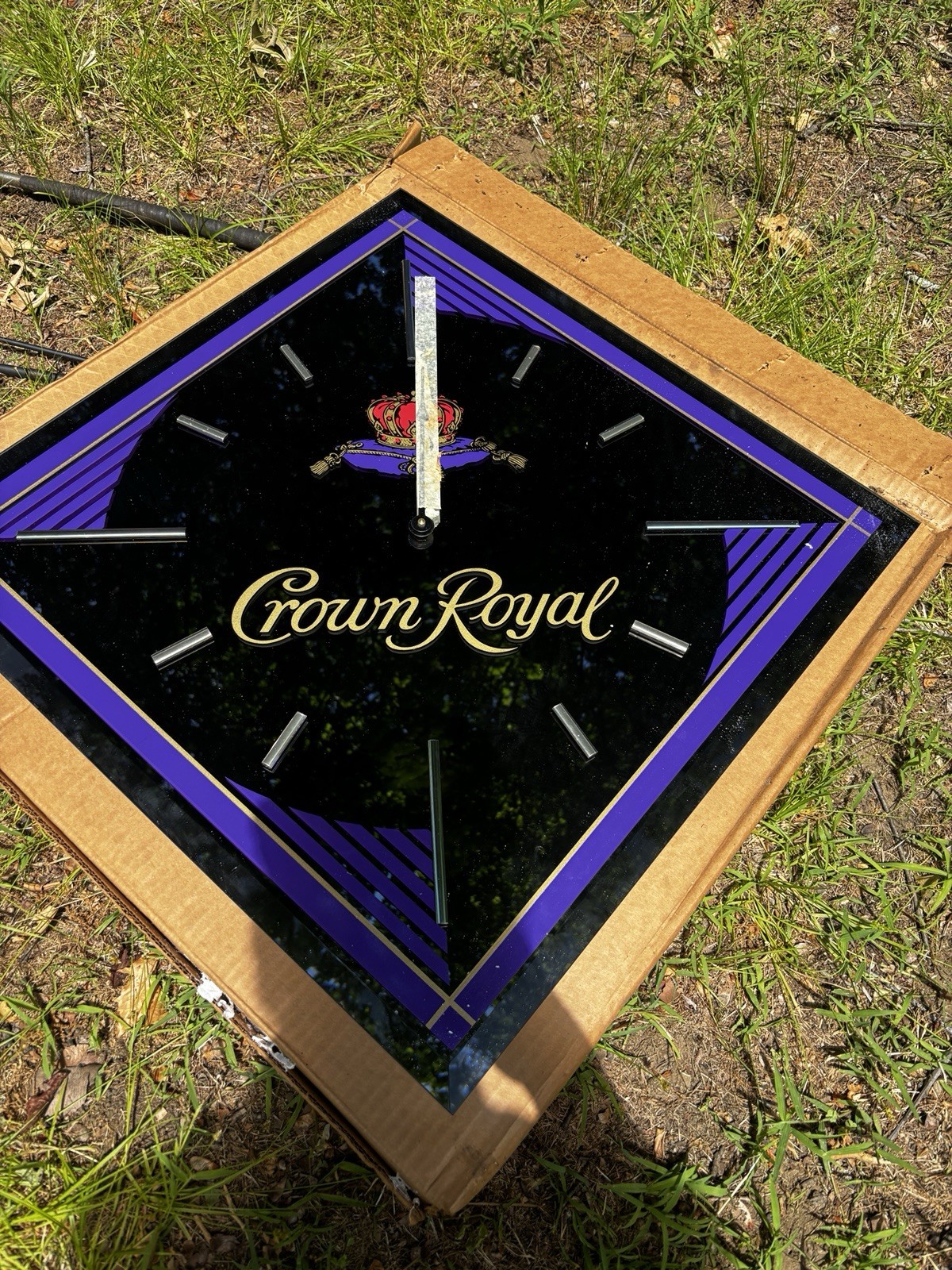 Crown Royal Wall Clock Purple/Black June 1988 Distillery Theme