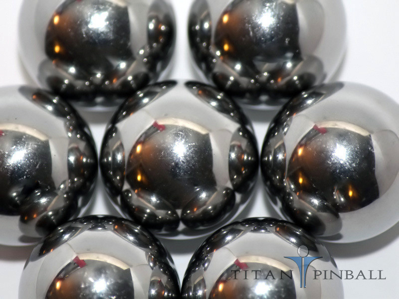 One (1) – 1 1/16 inch Shiny Finsh Standard Steel Replacement Pinball.