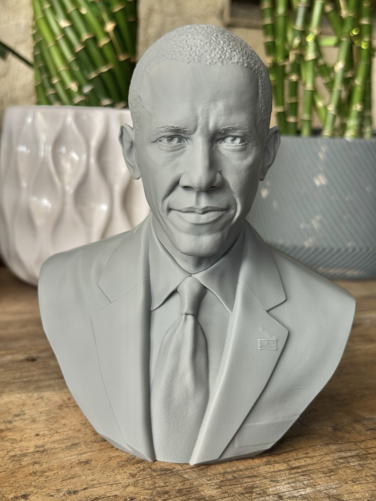 Barack Obama Bust 6.5” –44th President USA 3D Printed Collectible Fan Art Statue