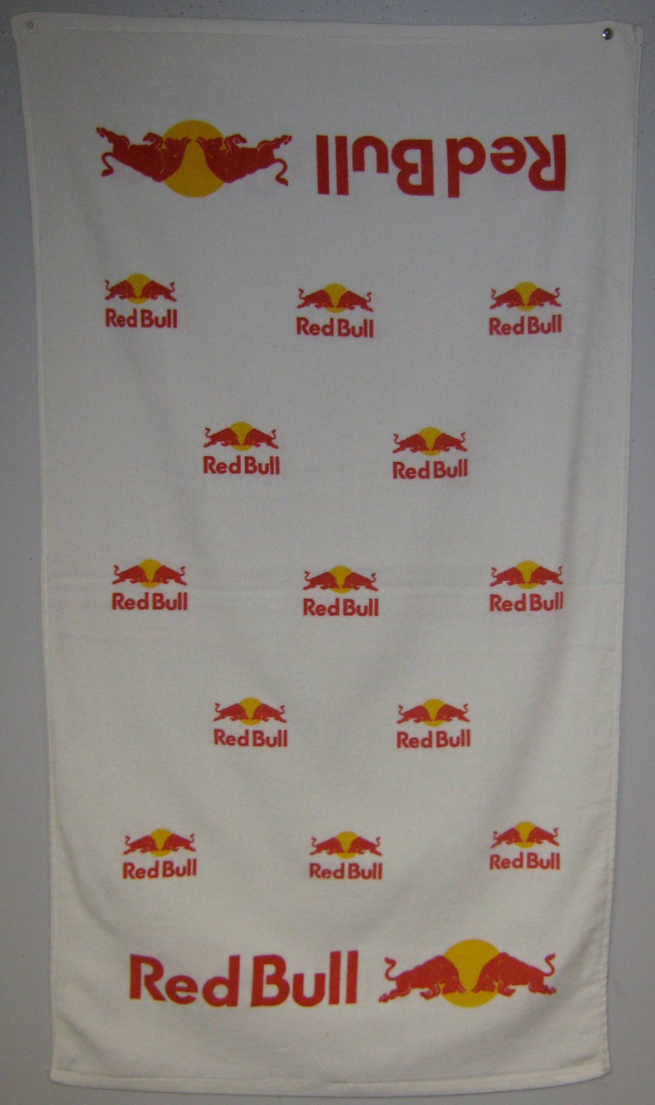 Lot of 2 – NEW Red Bull Fitness Towels 24×42 – Printed on Front & Back