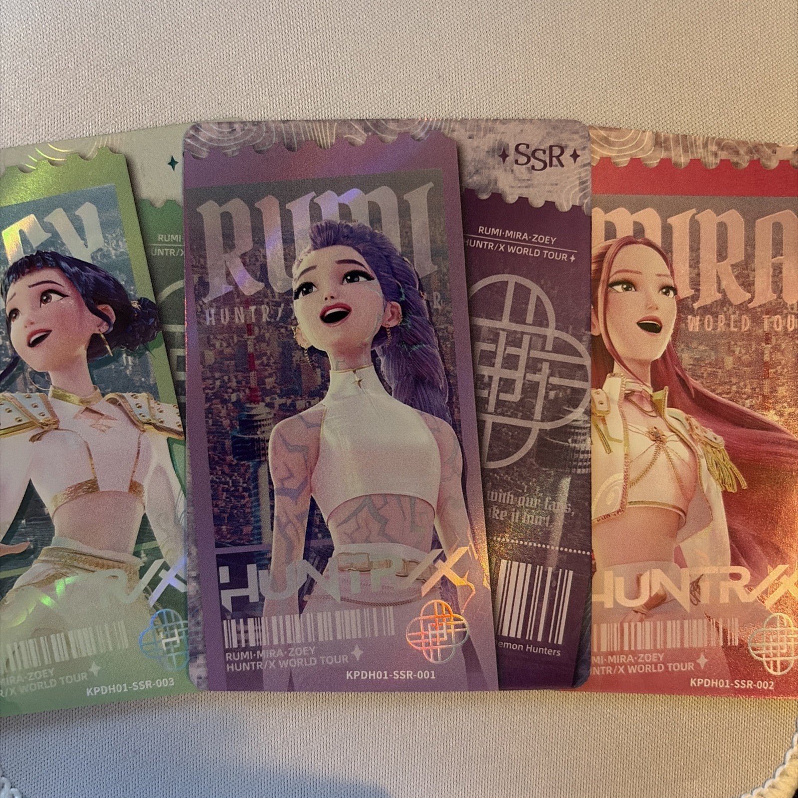 Rumi/Zoey/Mira Kayou KPop Demon Hunters Collectible Trading Card KPDH01-SSR-1-3