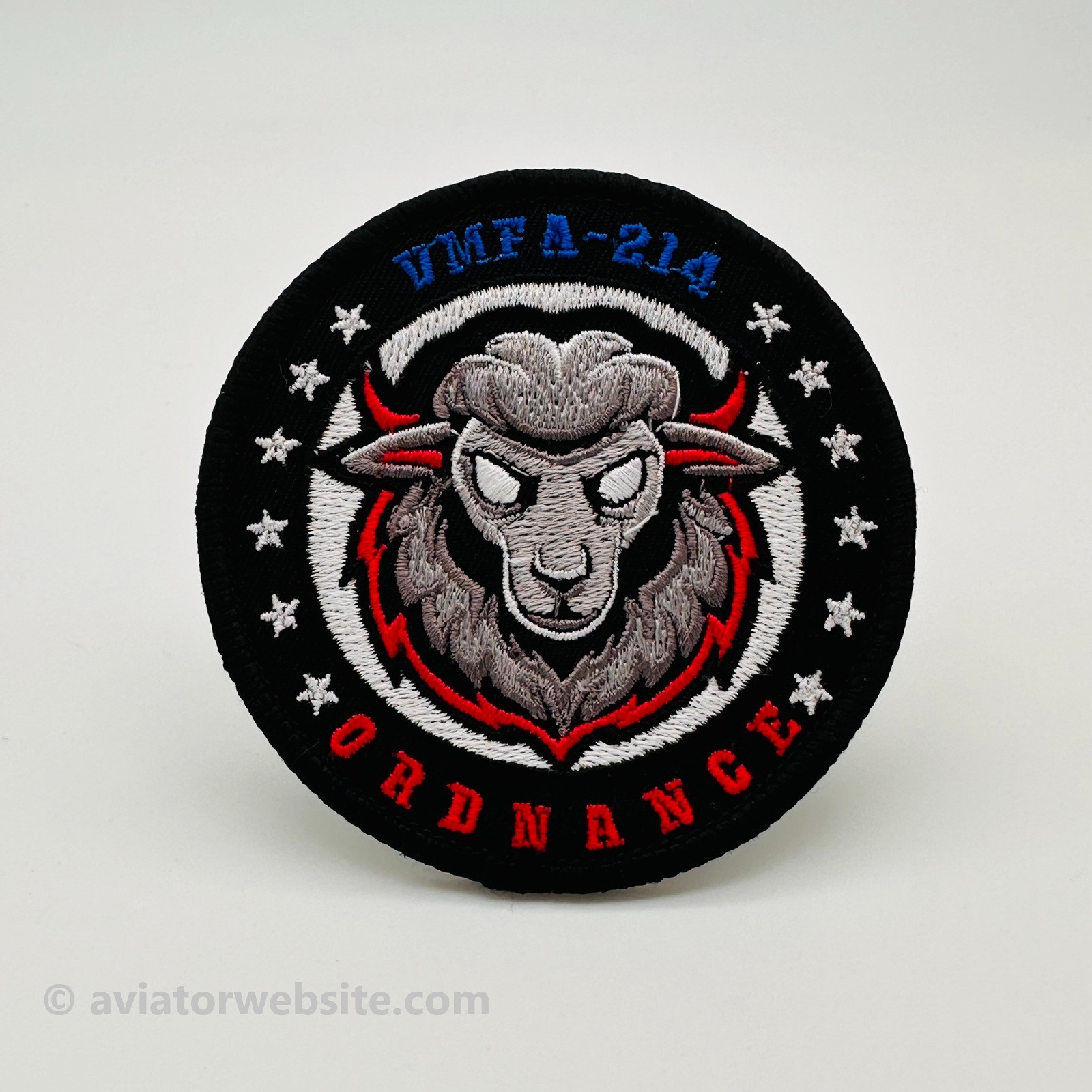 VMFA-214 „Black Sheep“ Ordnance 2026 F-35B Lightning II Patch w/ Hook&Loop