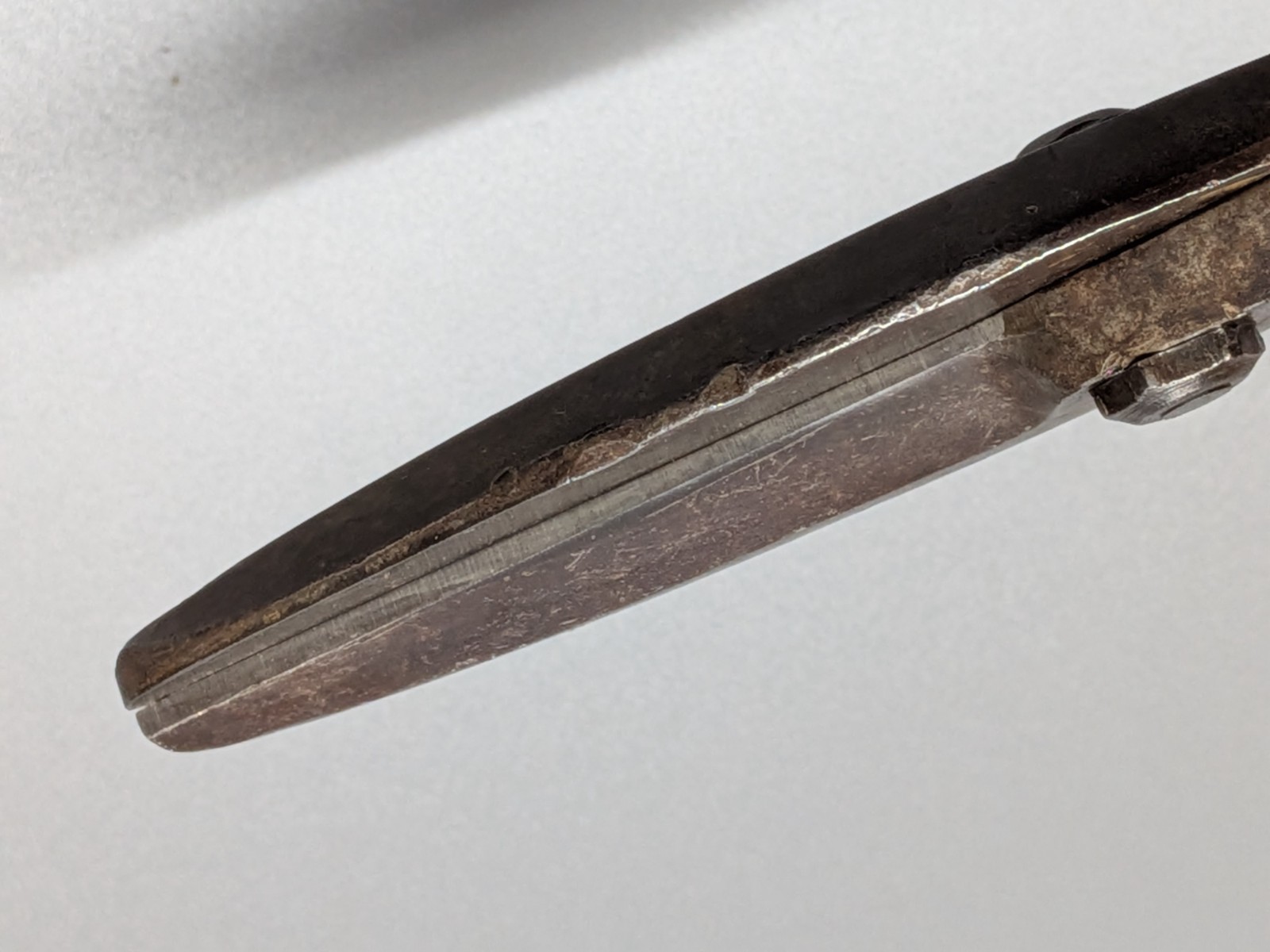 Vintage BERLIN 14″ No. 48 Tin Shears Snips 3″ Straight Cut