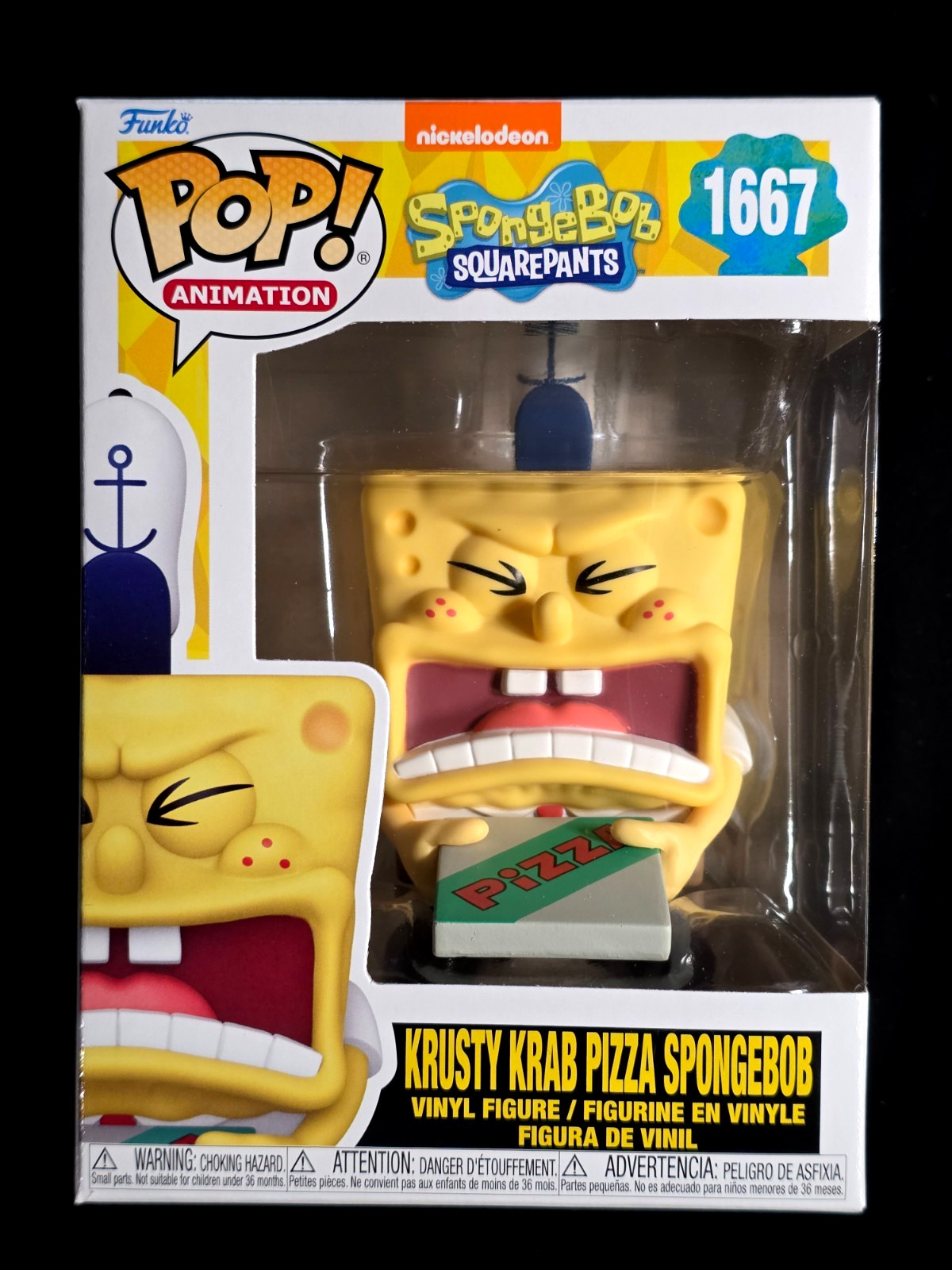 Funko Pop! – Krusty Krab Pizza Spongebob #1667 – 25th Anniversary – Vinyl Figure