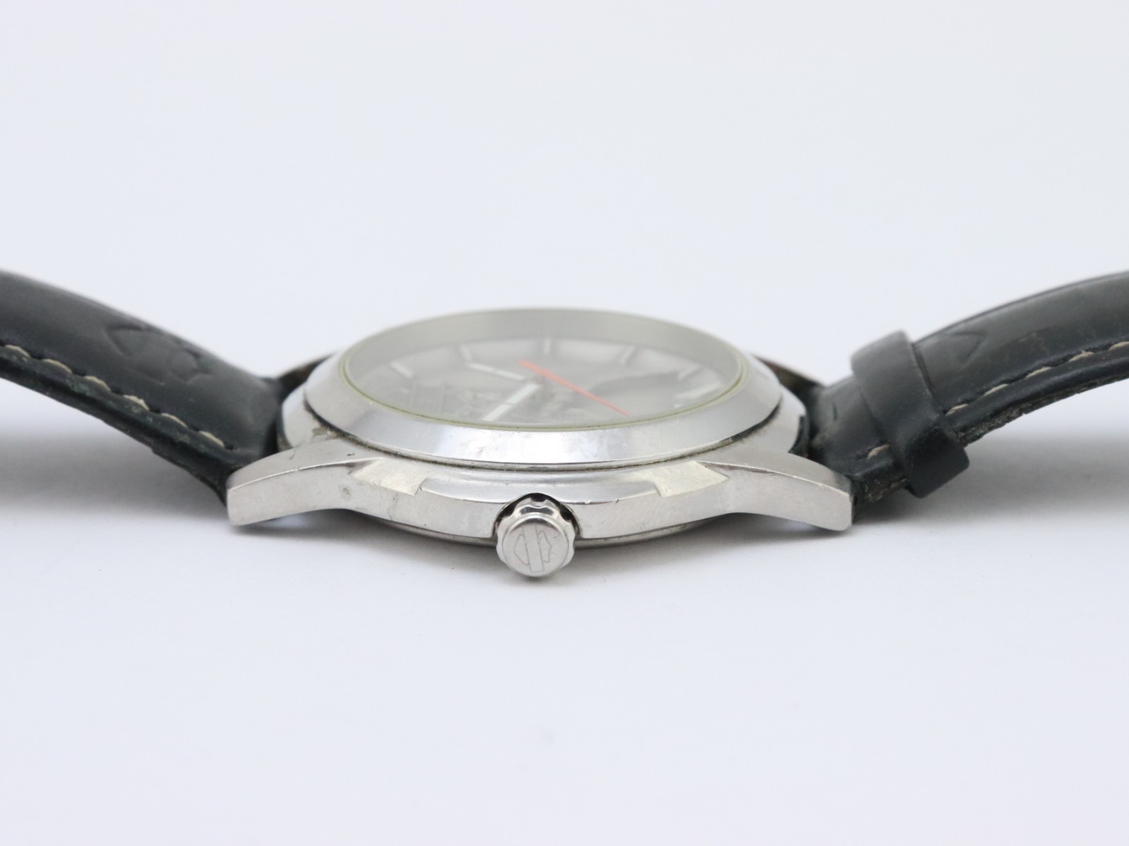 Vintage BULOVA Harley Davidson Motorcycles 76A12 Eagle Watch 41mm NEW BATTERY