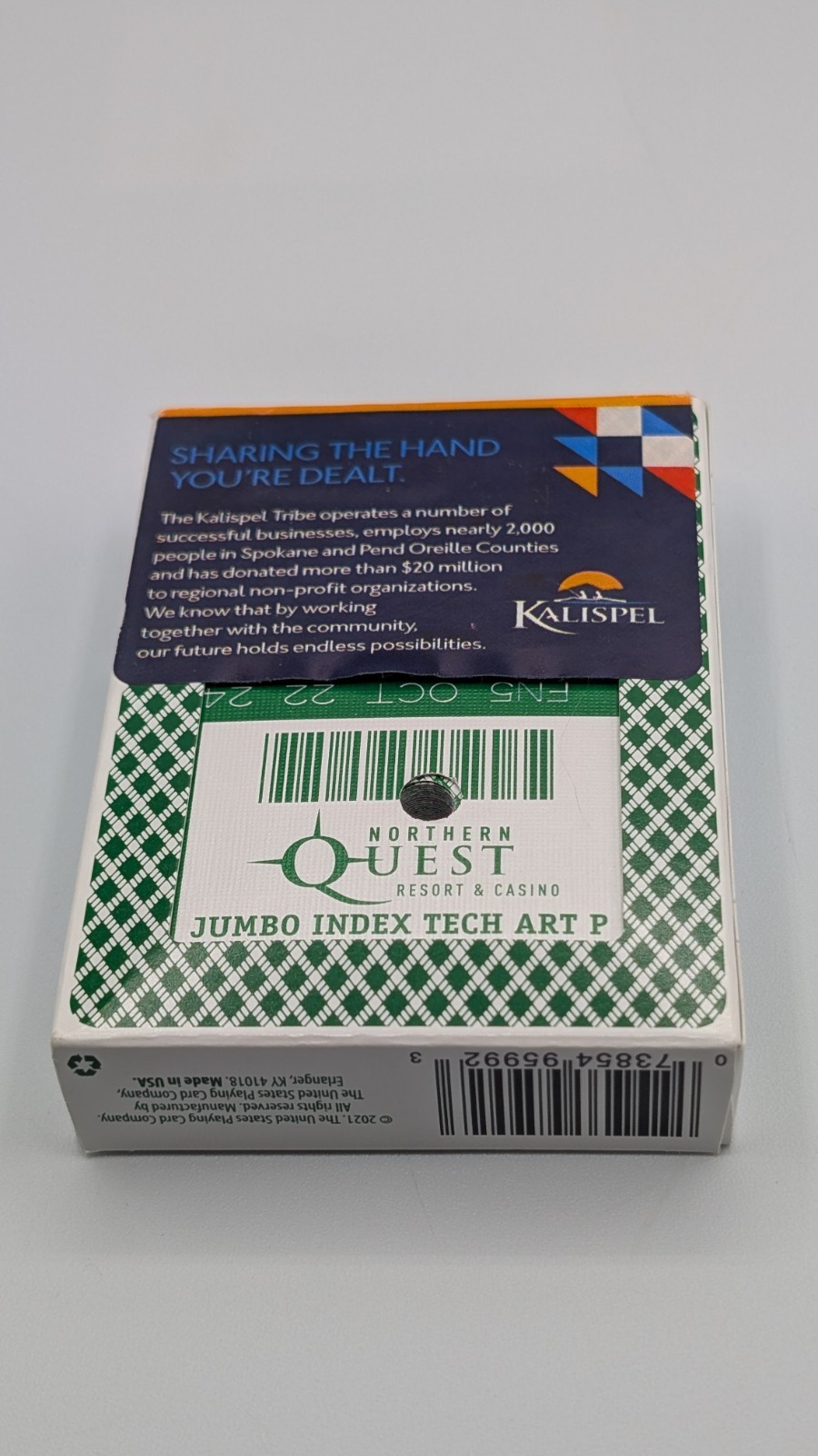 2021 Northern Quest Resort & Casino branded deck of playing cards