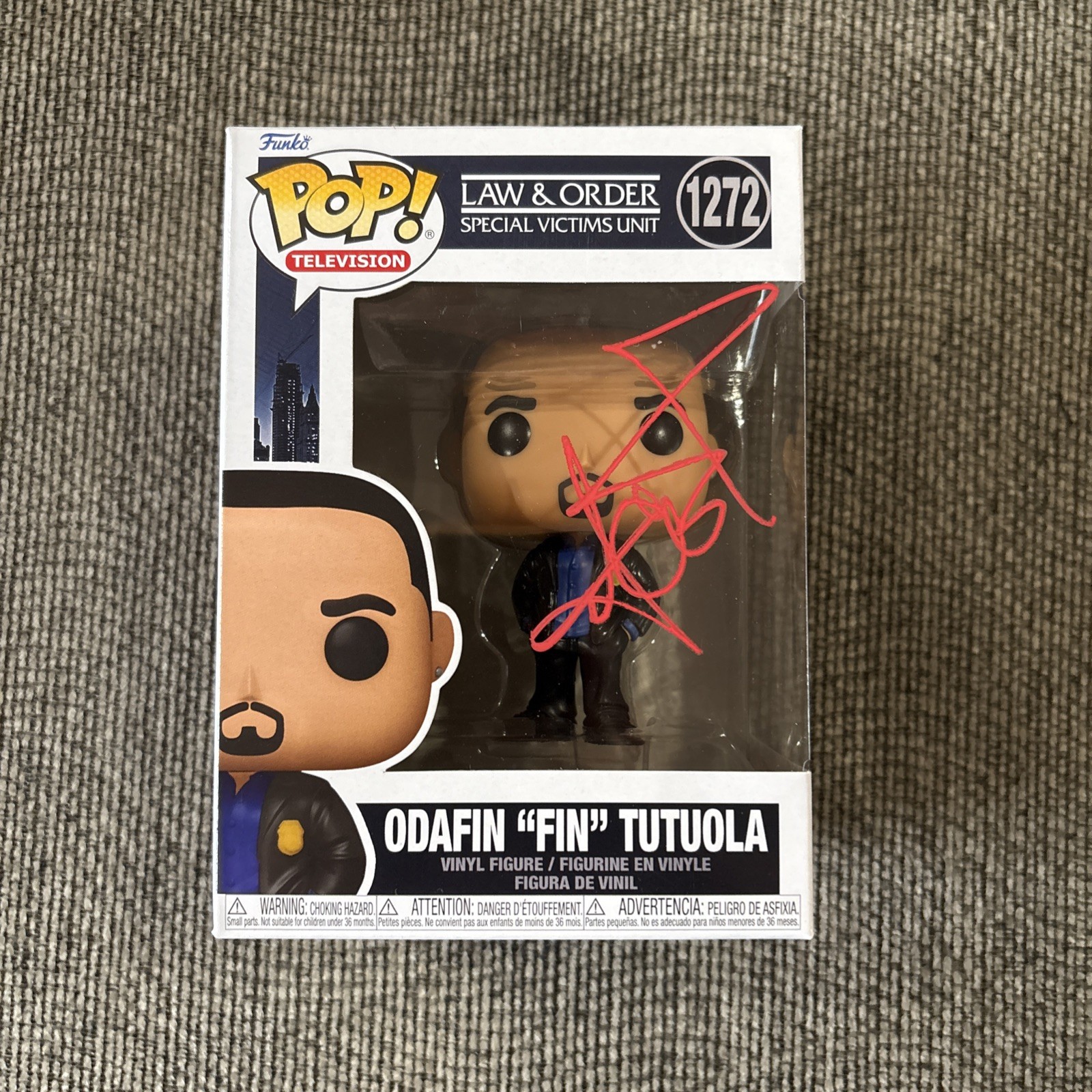 Ice-T Signed Law & Order SVU Odafin „Fin“ Tutuola Funko Pop #1272 Autographed