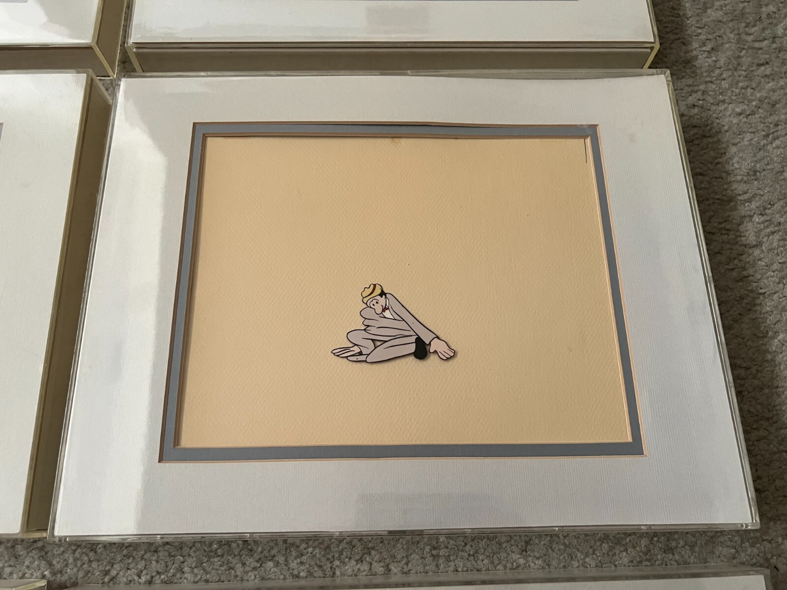 Lot of 8 Vintage Production Mutt and Jeff Animation Cels – Extremely Rare
