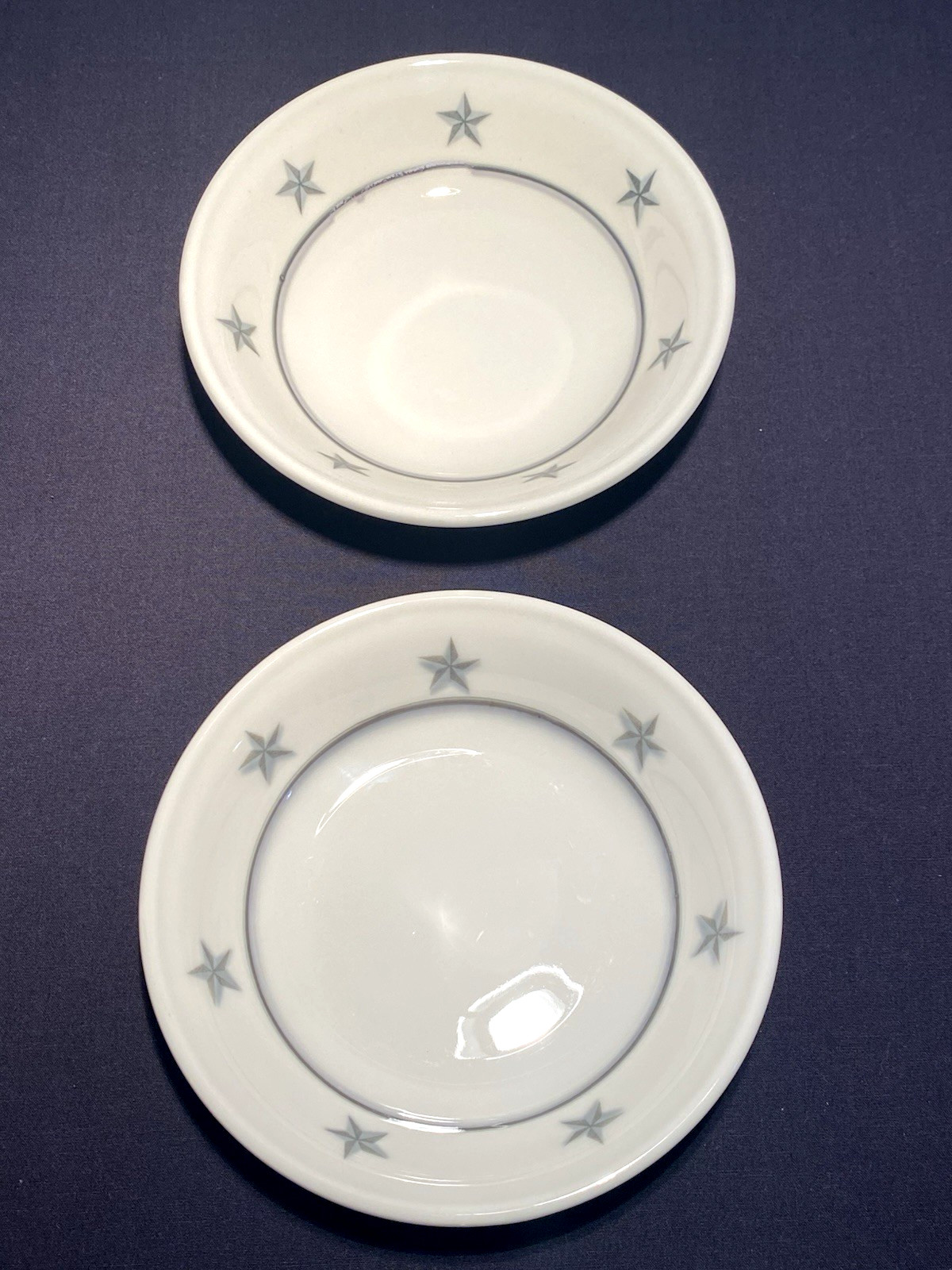 SS United States Gery Star China by Mayer Fruit or Dessert Bowl (pair)