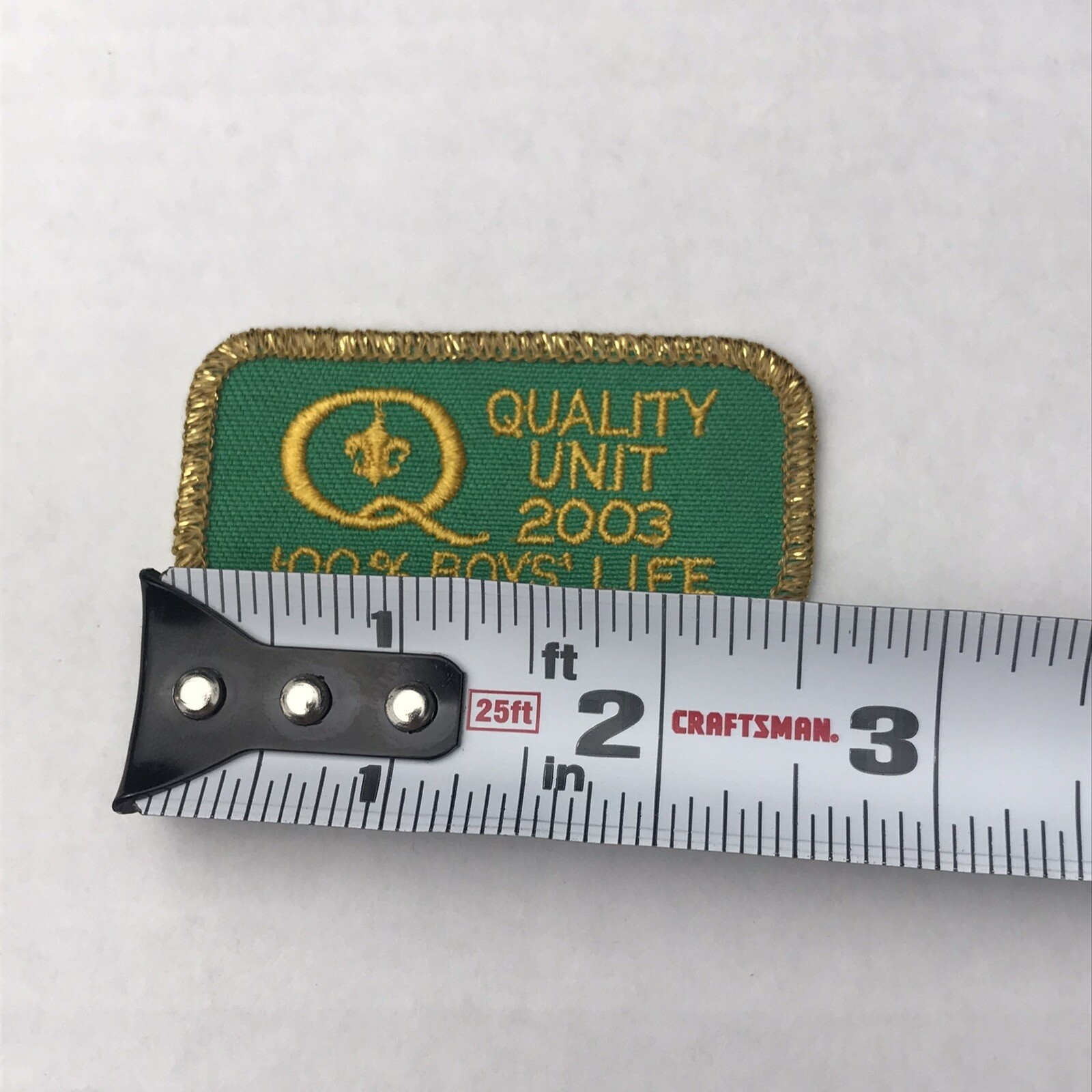 Quality Unit 2003 100 Percent Boys Life Patch BSA