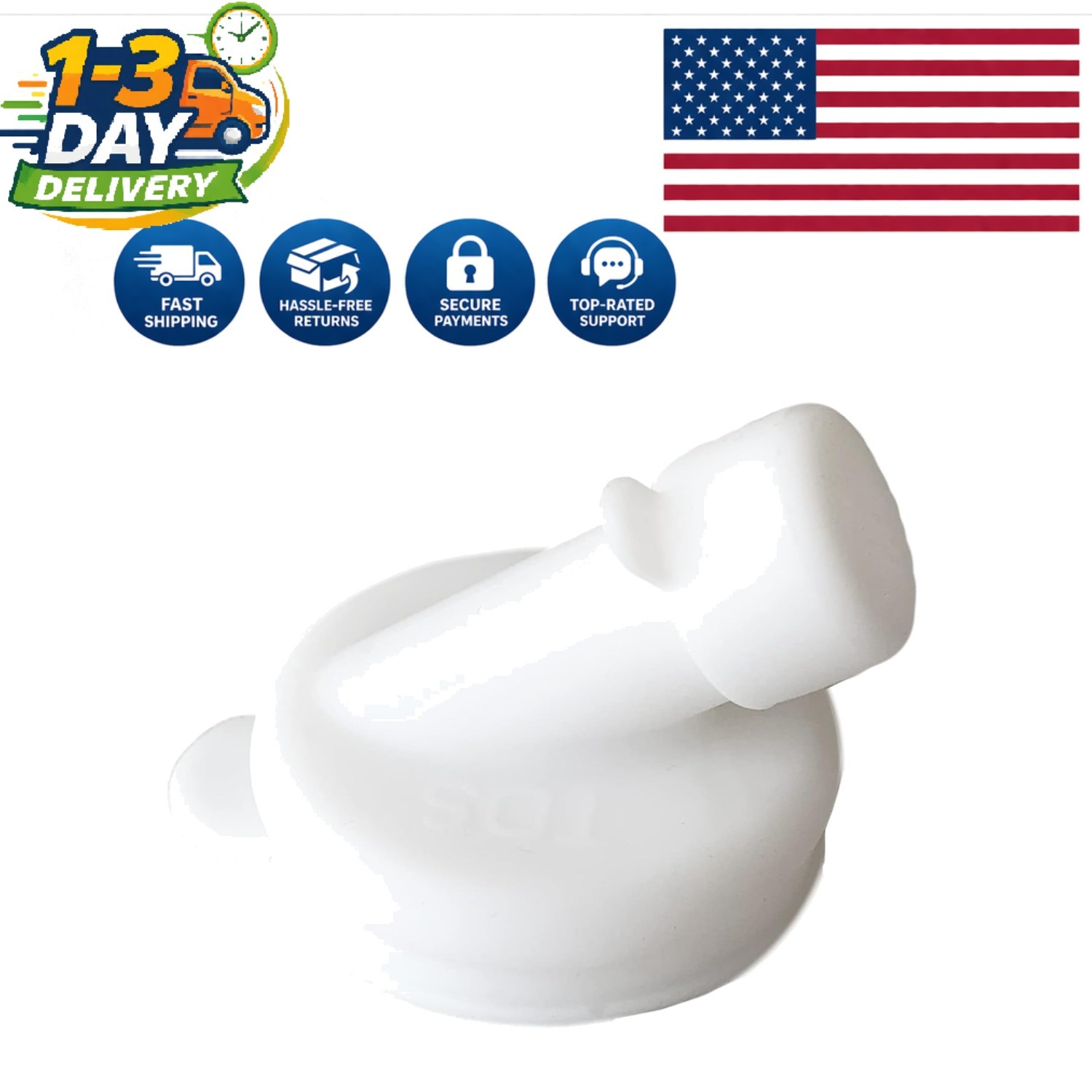 Stylish White Silicone Pour Spouts – 4 Pack with Storage Caps Included